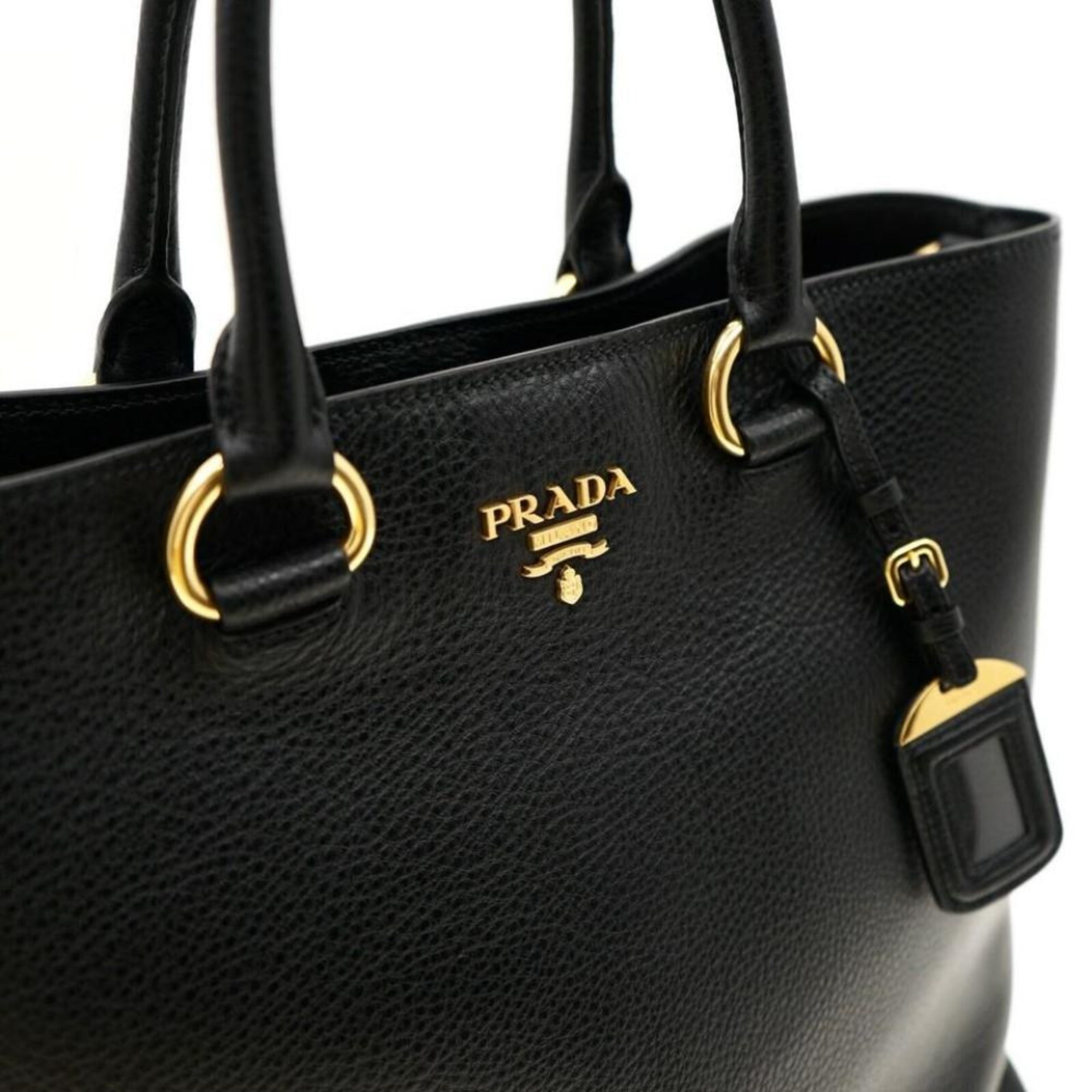 Prada Black Vitello Phenix Tote: Luxury, Style & Practicality