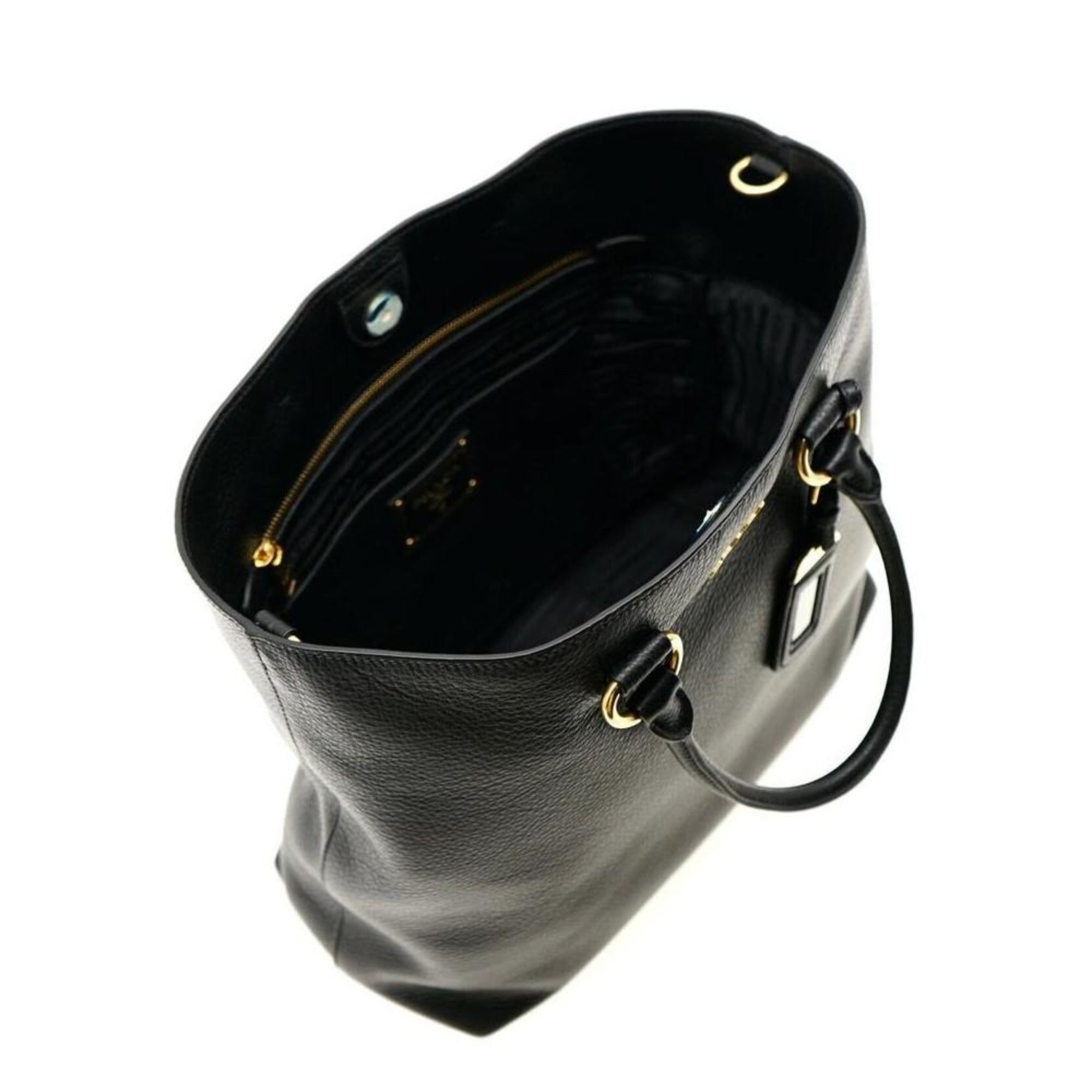 Prada Black Vitello Phenix Tote: Luxury, Style & Practicality