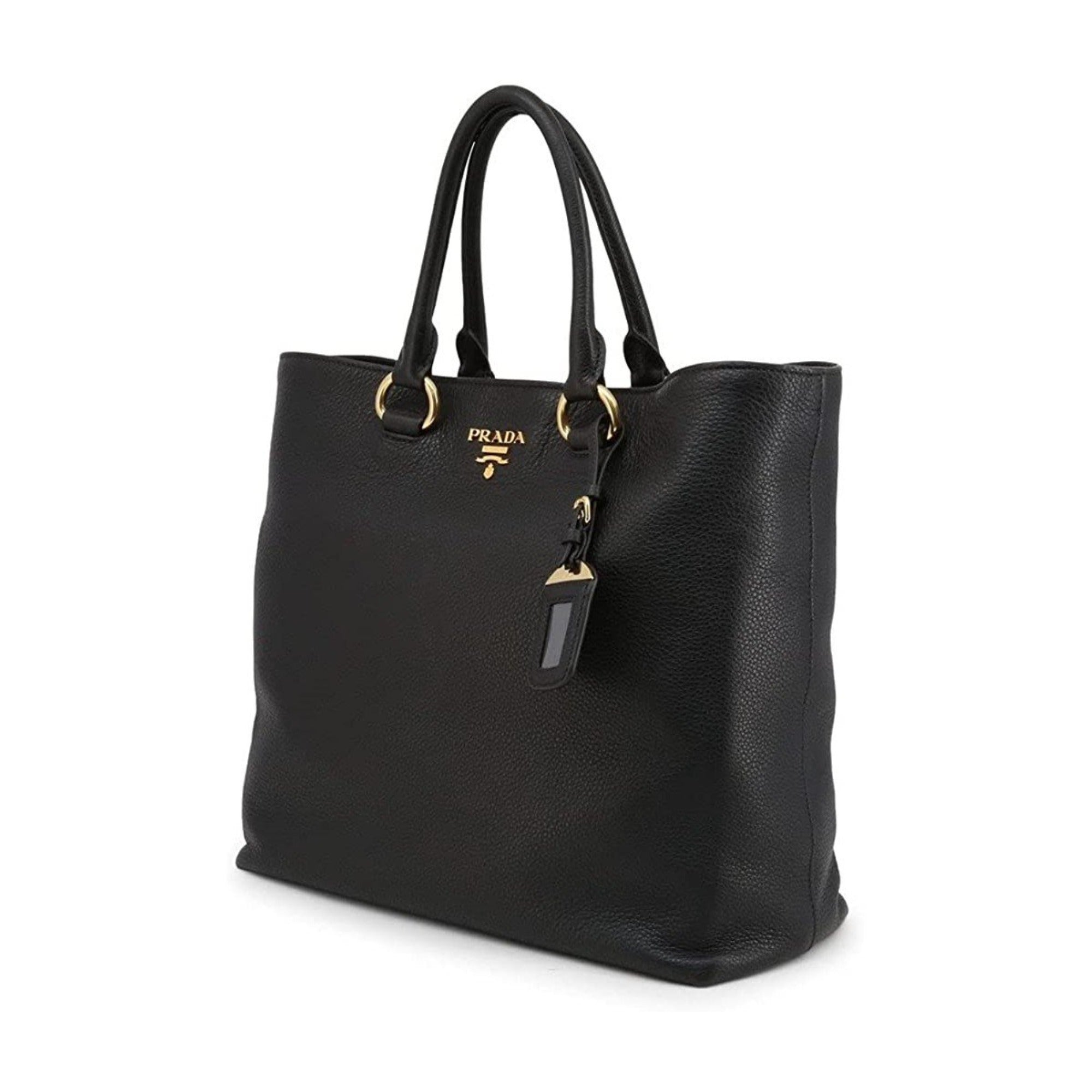 Prada Black Vitello Phenix Tote: Luxury, Style & Practicality