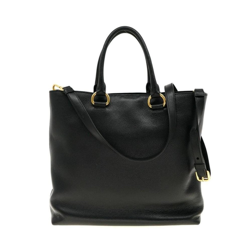 Prada Black Vitello Phenix Tote: Luxury, Style & Practicality