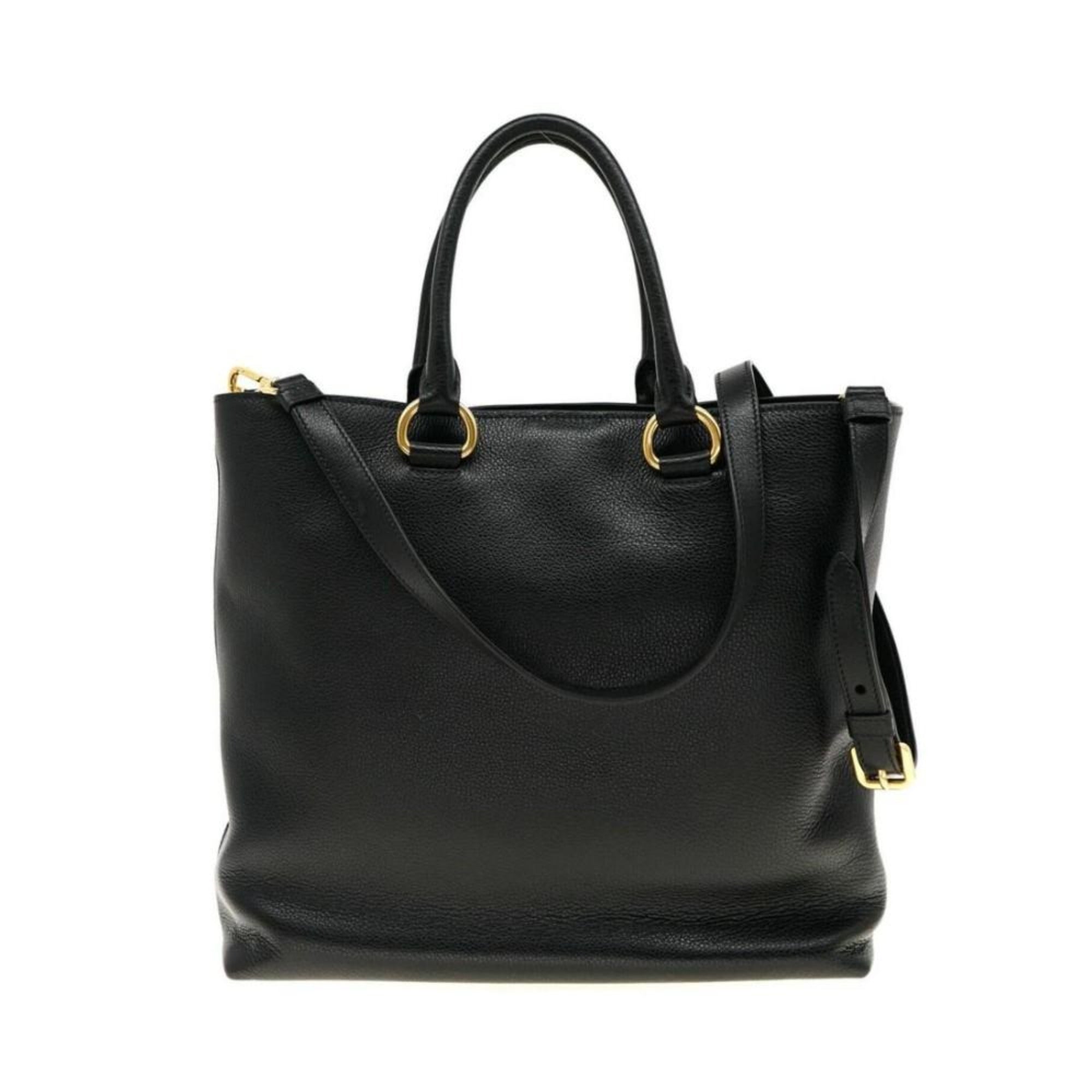 Prada Black Vitello Phenix Tote: Luxury, Style & Practicality