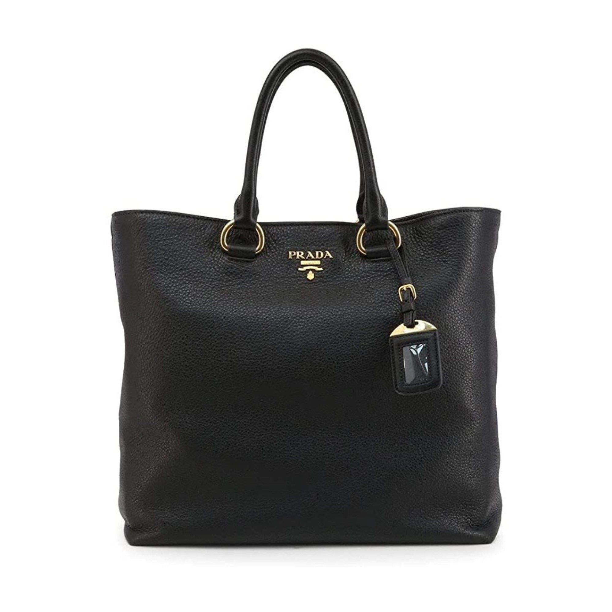 Prada Black Vitello Phenix Tote: Luxury, Style & Practicality