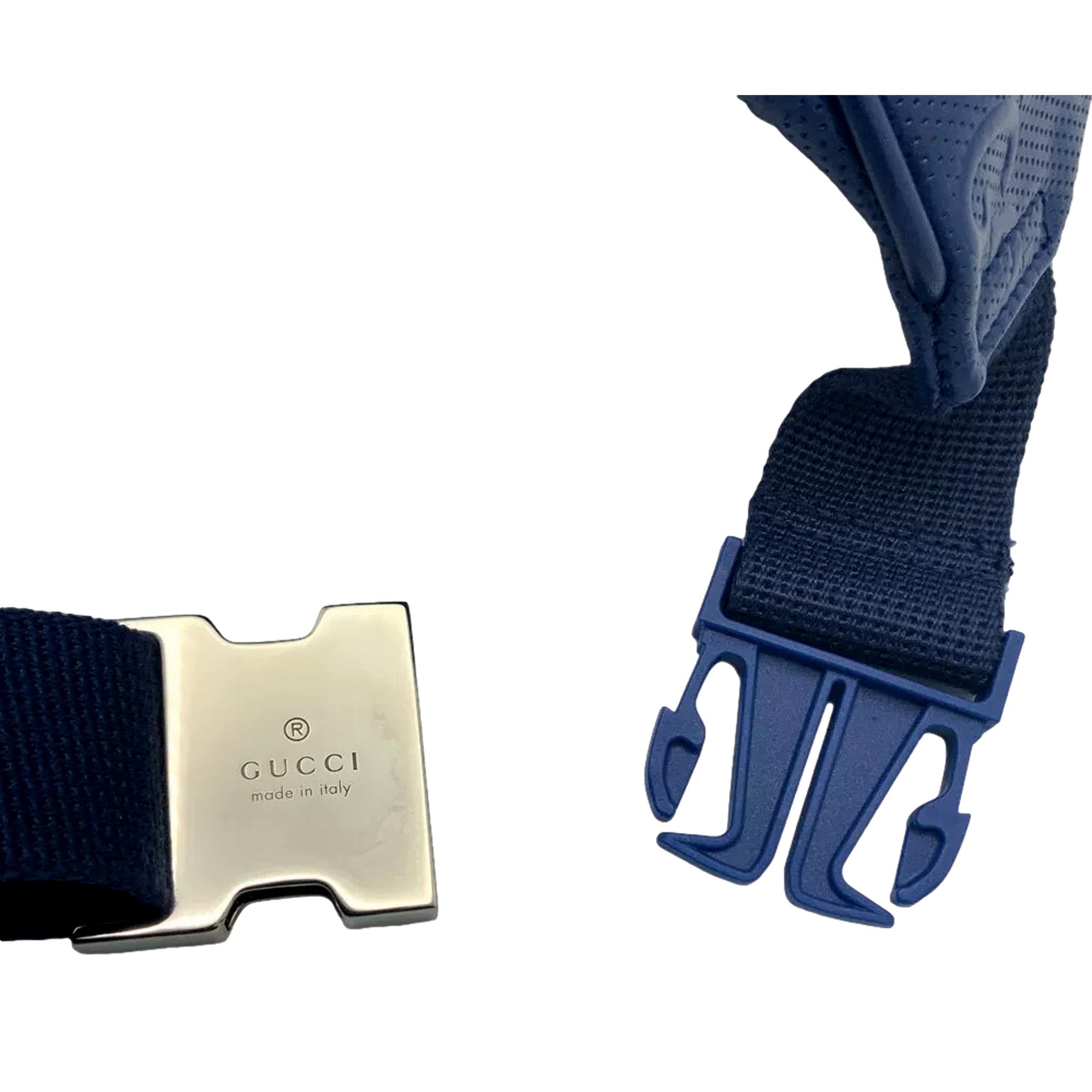 Gucci Calfskin GG Tennis Blue Belt Bag - Luxury & Functionality
