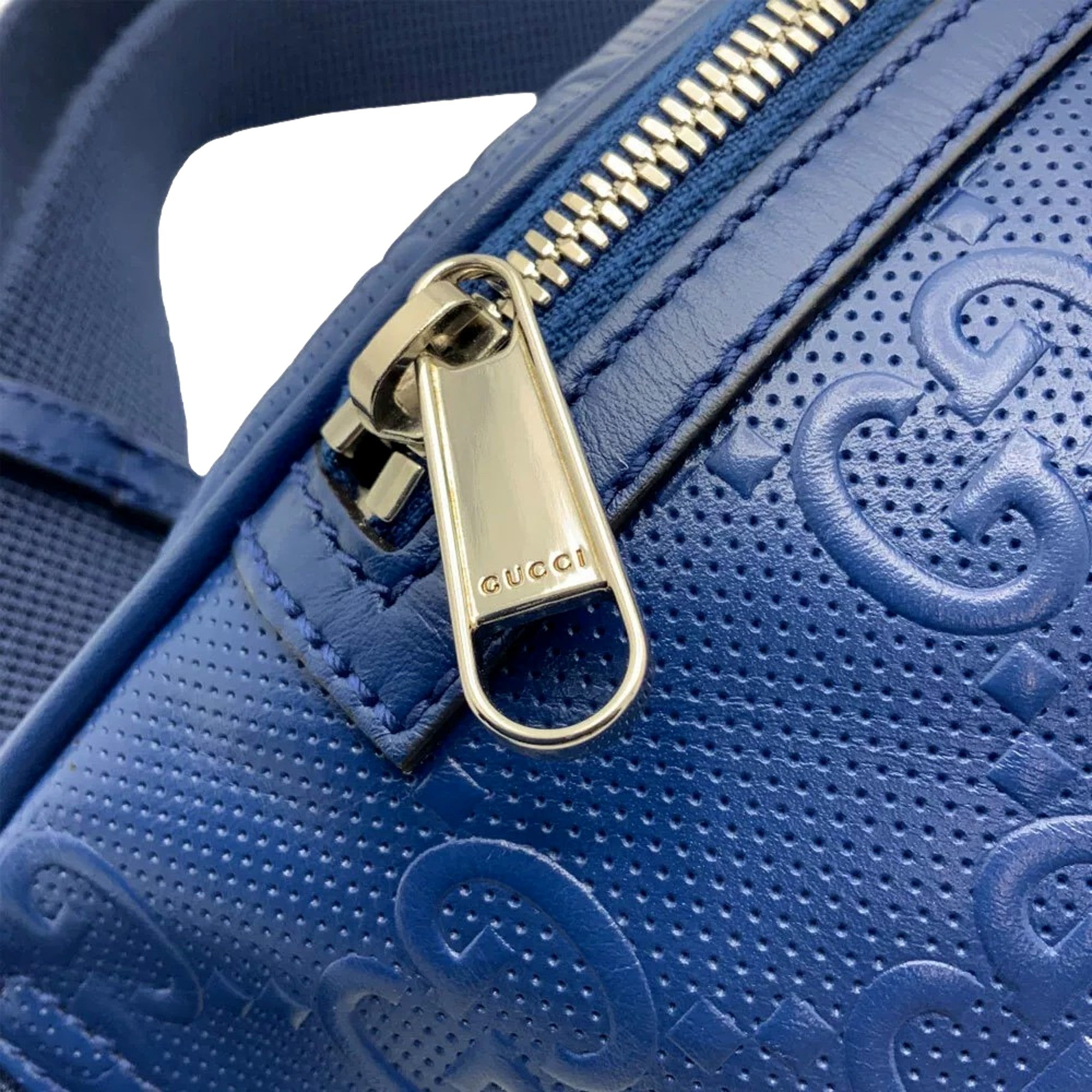 Gucci Calfskin GG Tennis Blue Belt Bag - Luxury & Functionality