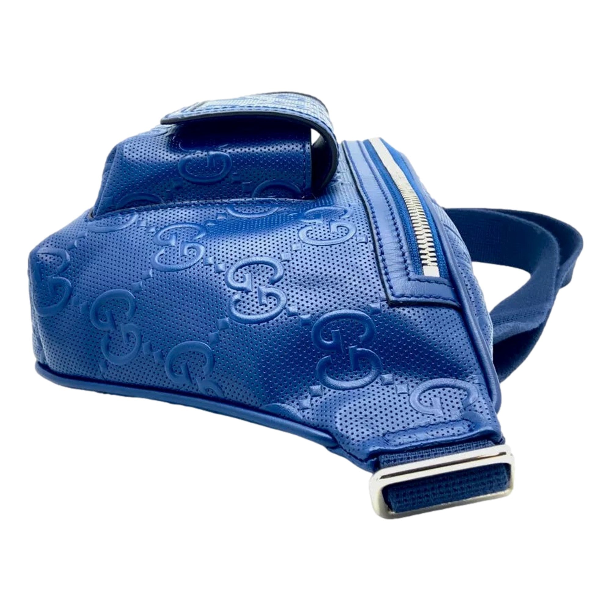 Gucci Calfskin GG Tennis Blue Belt Bag - Luxury & Functionality