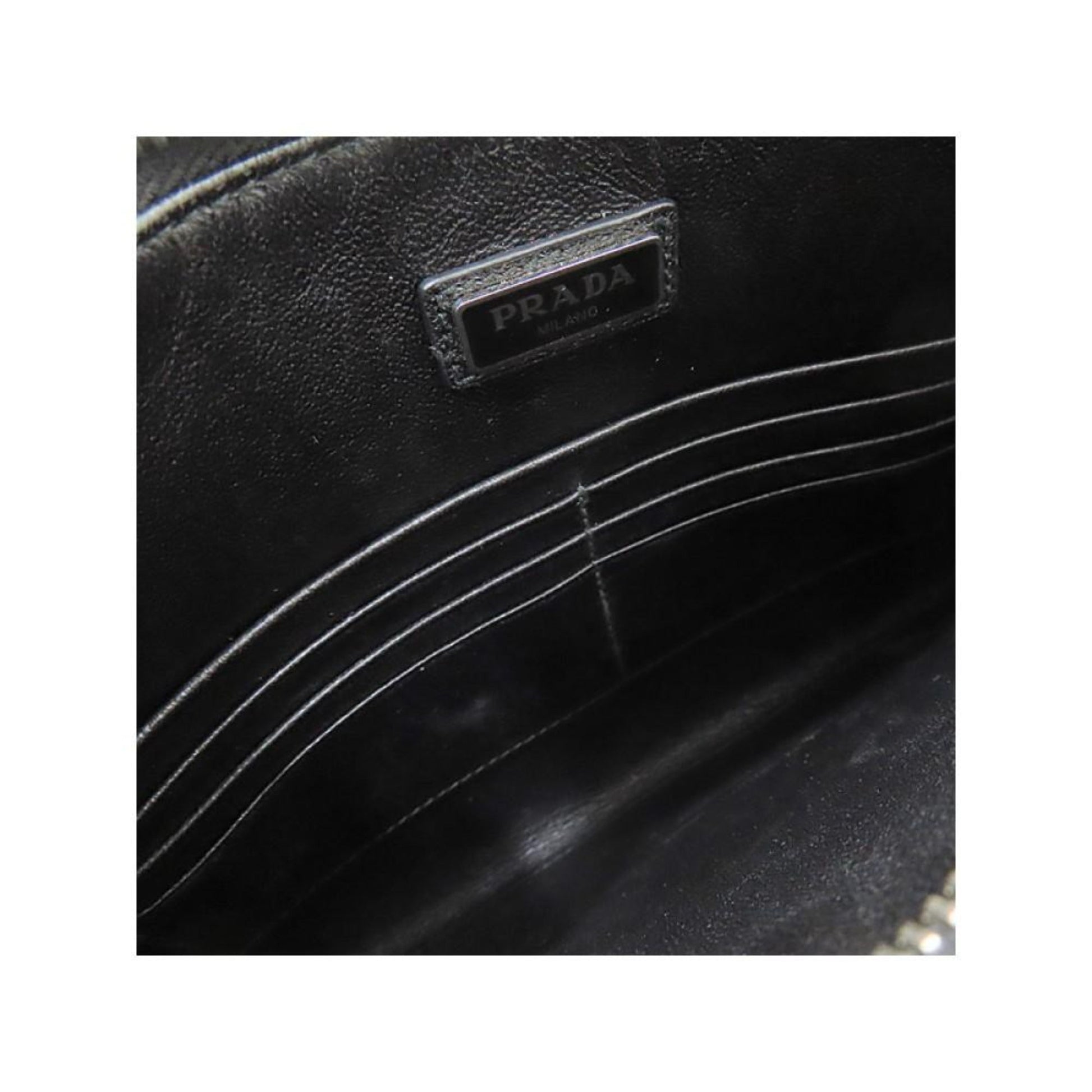 Prada Black Saffiano Leather Clutch - Chic Document Holder
