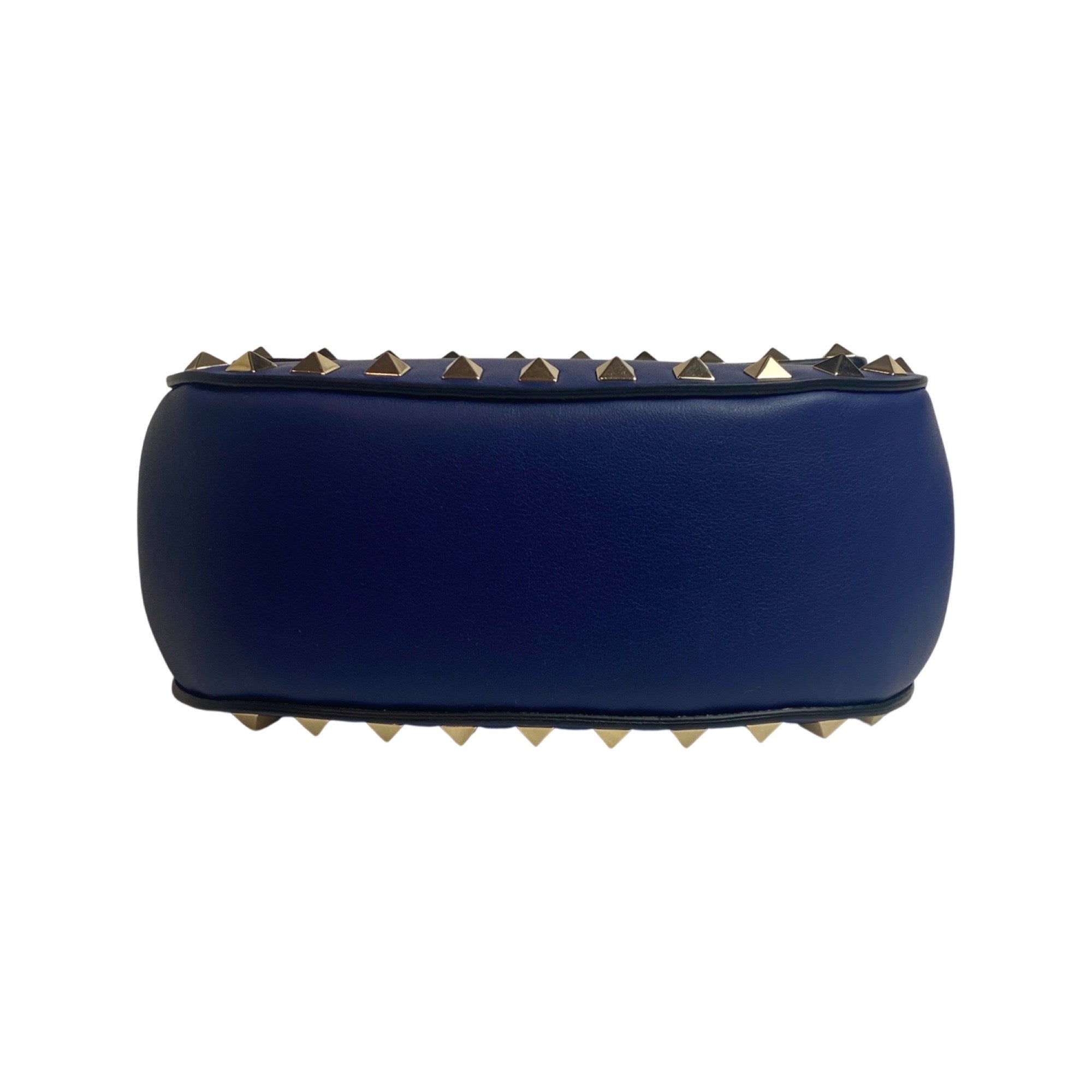 Valentino Rockstud Blue Leather Crossbody Bag - Chic & Compact Style