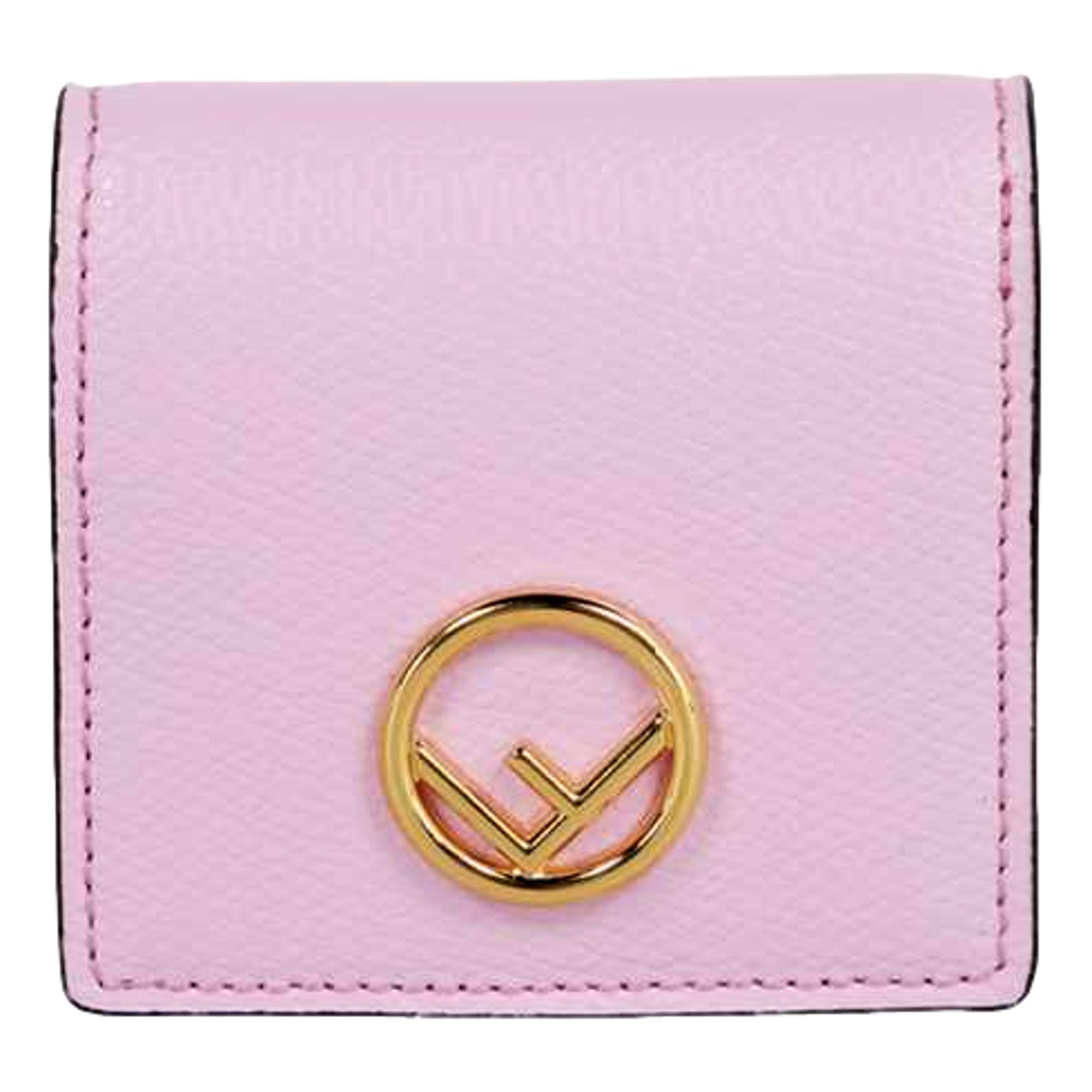 Fendi Pink Leather Coin Case - Luxurious & Compact Bifold Wallet