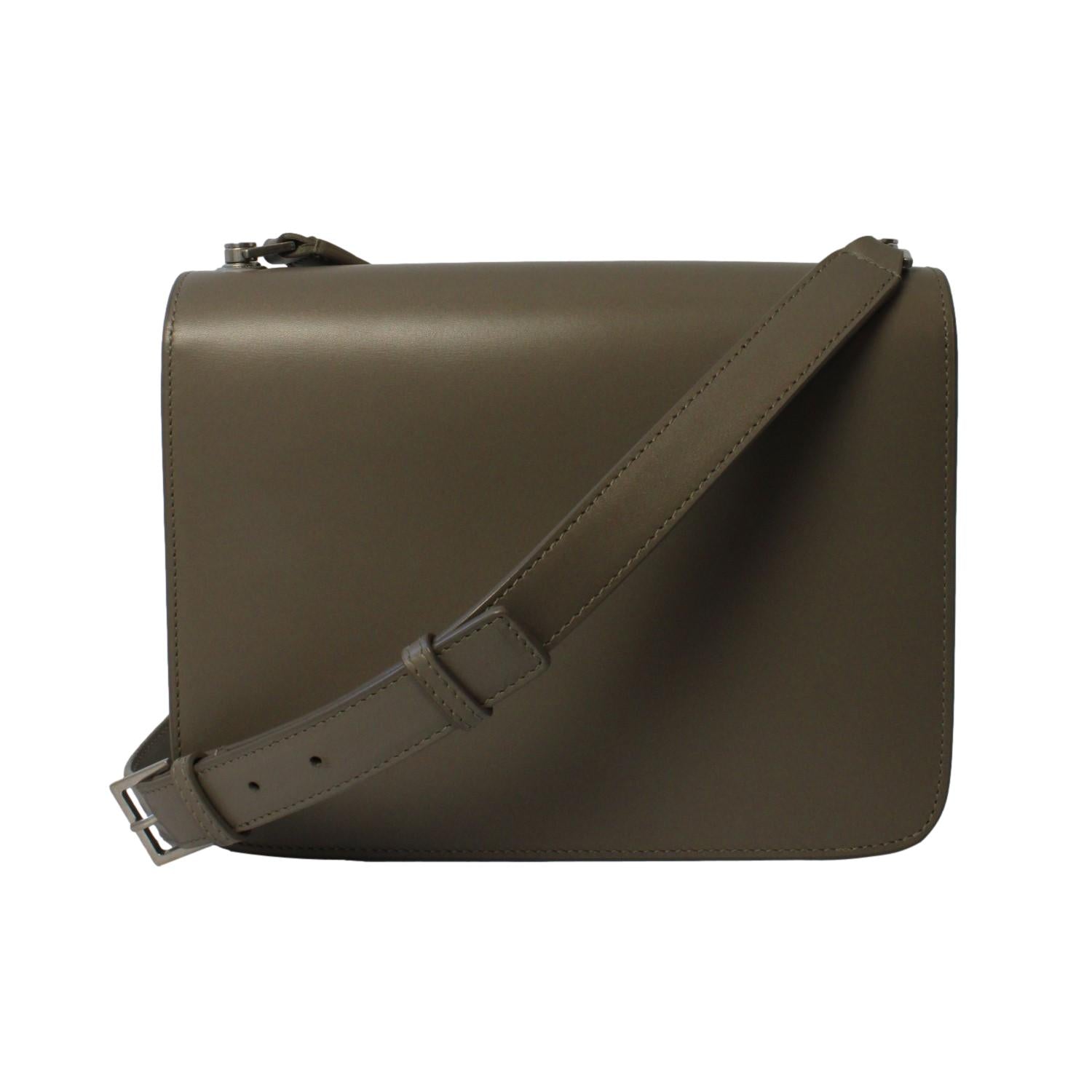Saint Laurent Taupe Calf Leather Shoulder Bag - Chic & Functional