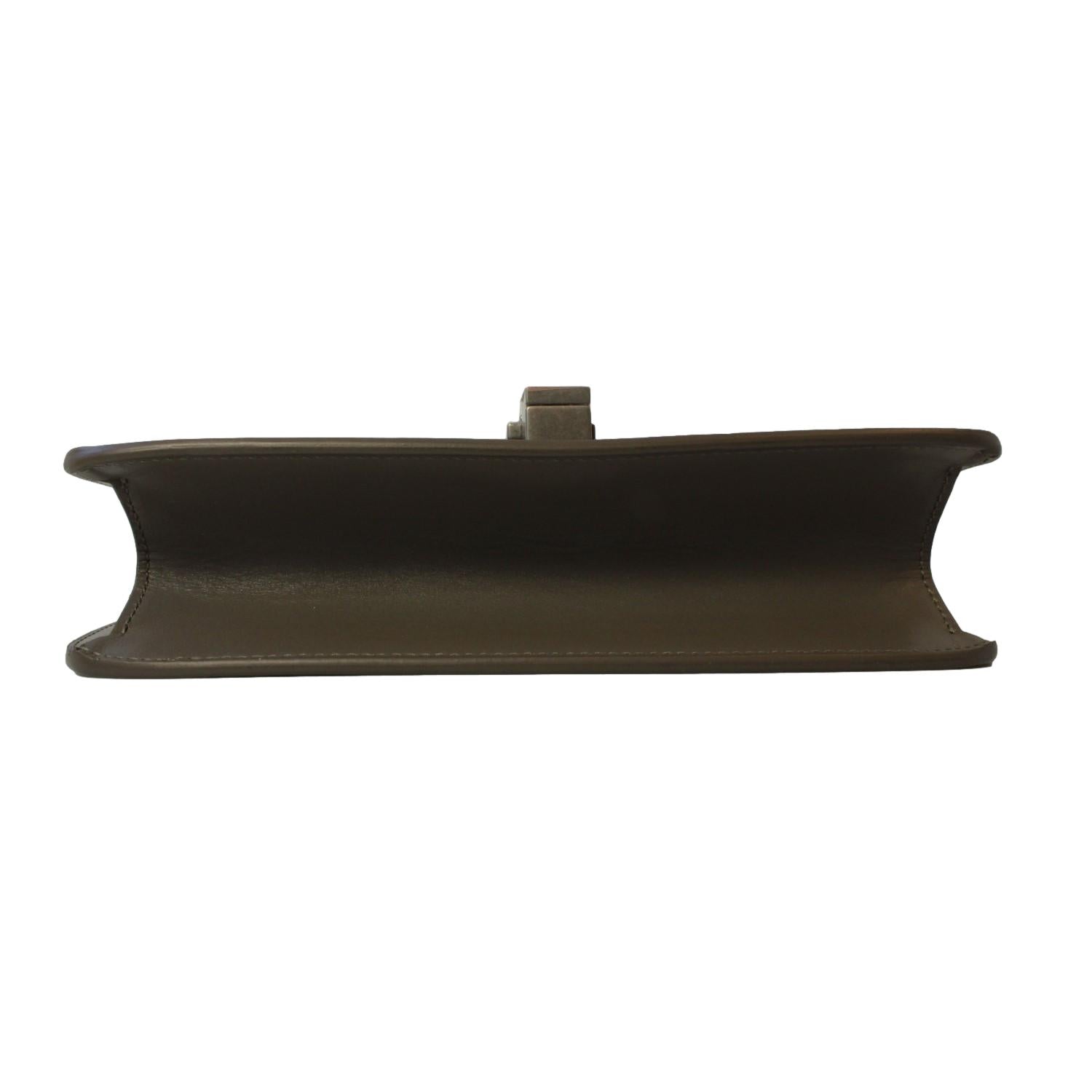 Saint Laurent Taupe Calf Leather Shoulder Bag - Chic & Functional