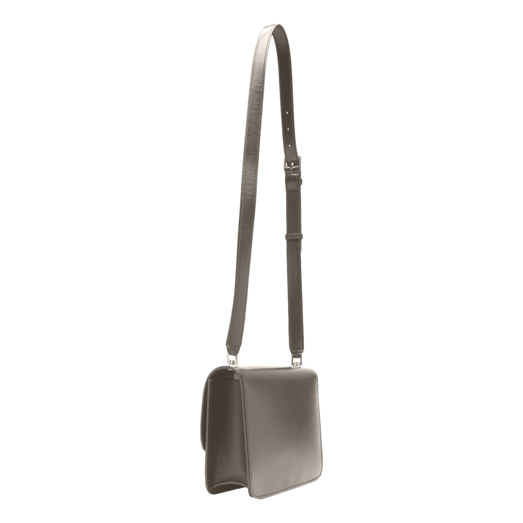 Saint Laurent Taupe Calf Leather Shoulder Bag - Chic & Functional
