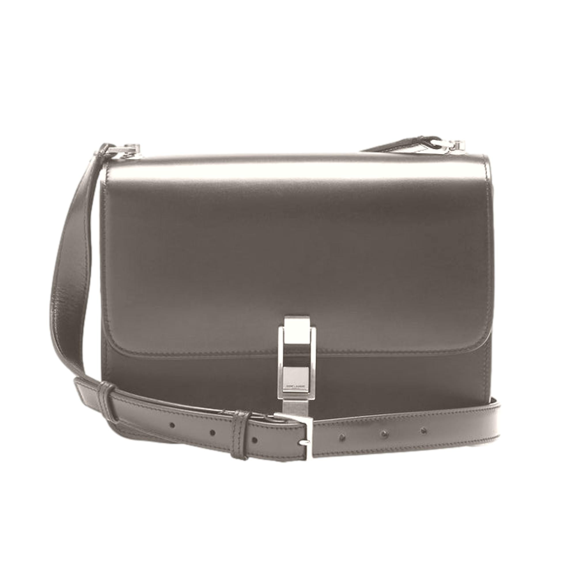 Saint Laurent Taupe Calf Leather Shoulder Bag - Chic & Functional