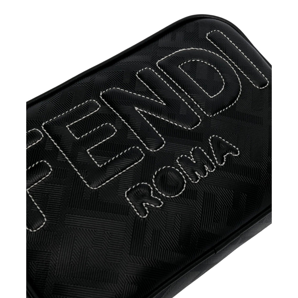 Fendi Roma Black Shadow Camera Bag - Luxury Leather Crossbody