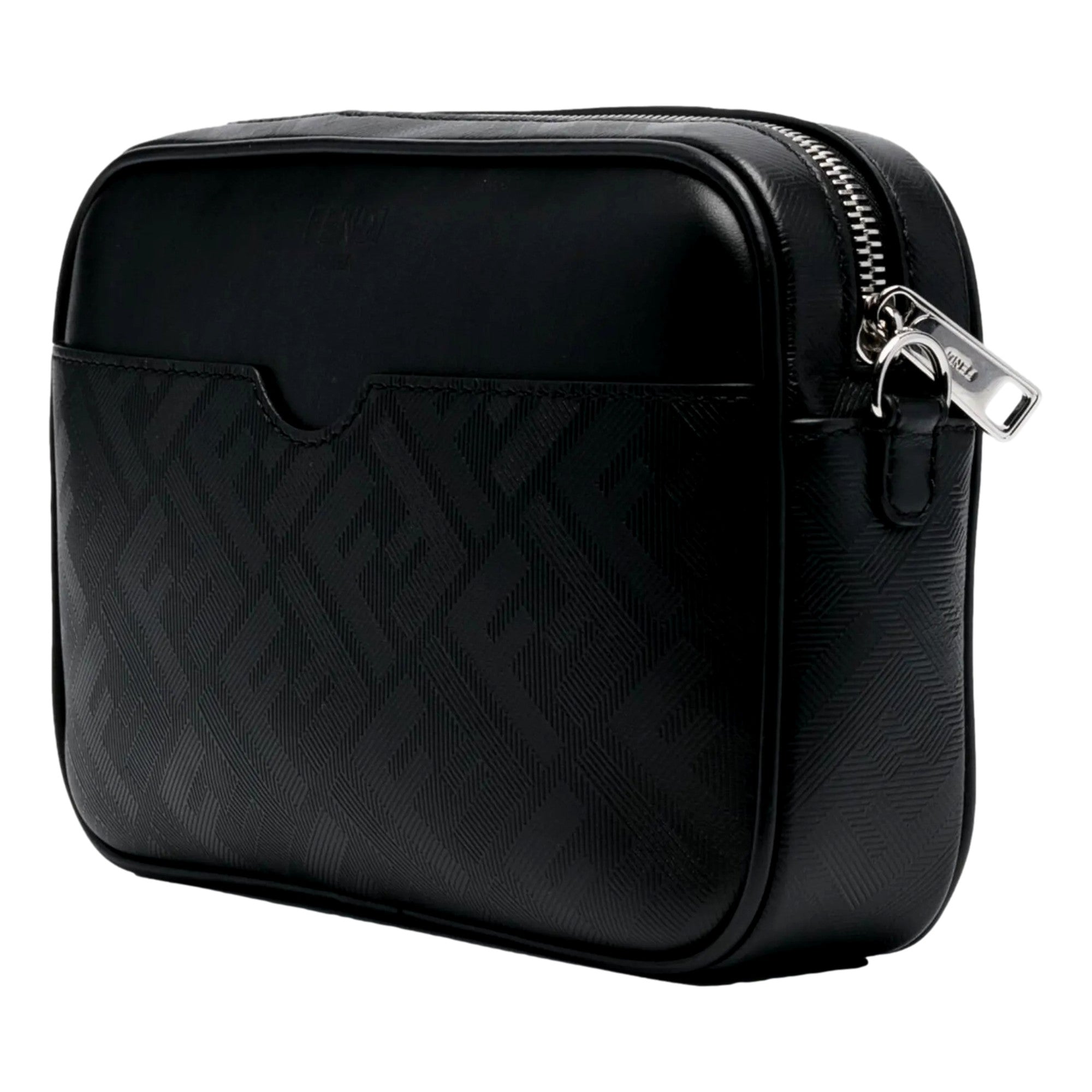 Fendi Roma Black Shadow Camera Bag - Luxury Leather Crossbody