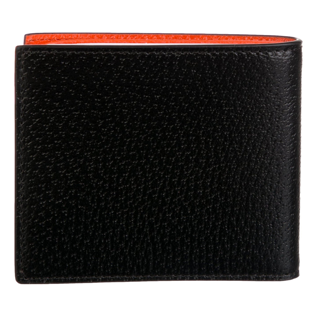 Gucci Bifold Wallet - Black & Orange Leather - Stylish & Functional