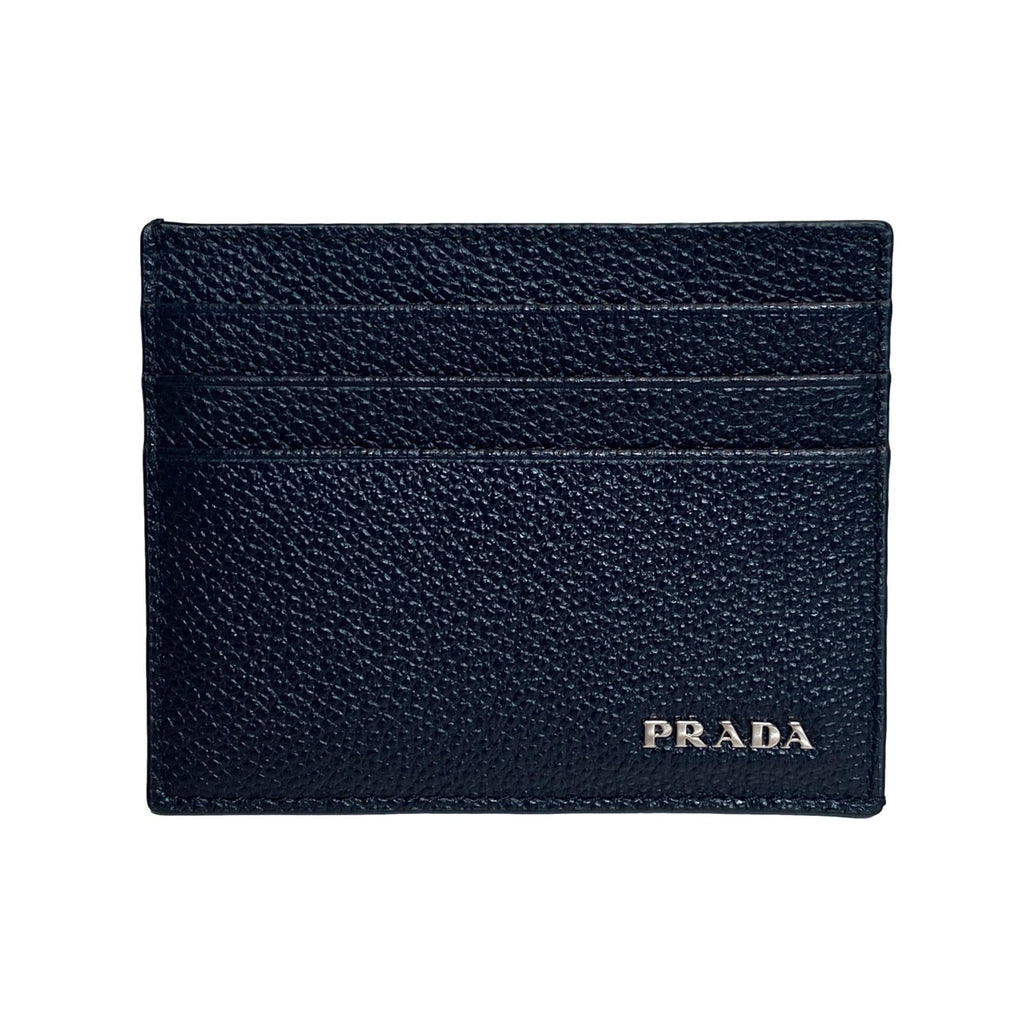 Prada Blue Leather Card Holder - Luxury & Practical Elegance