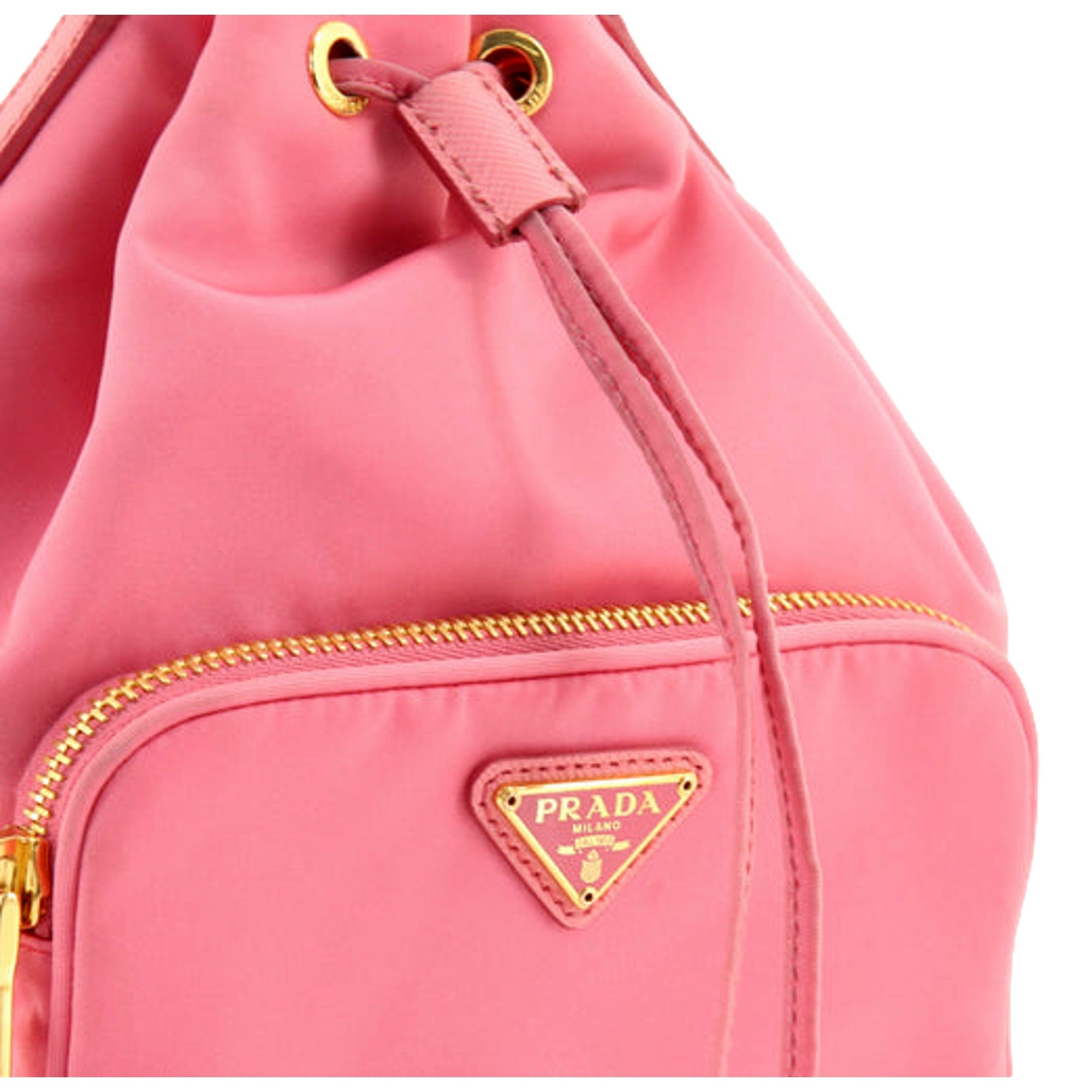 Prada Pink Bucket Bag: Stylish Saffiano Crossbody for Any Occasion