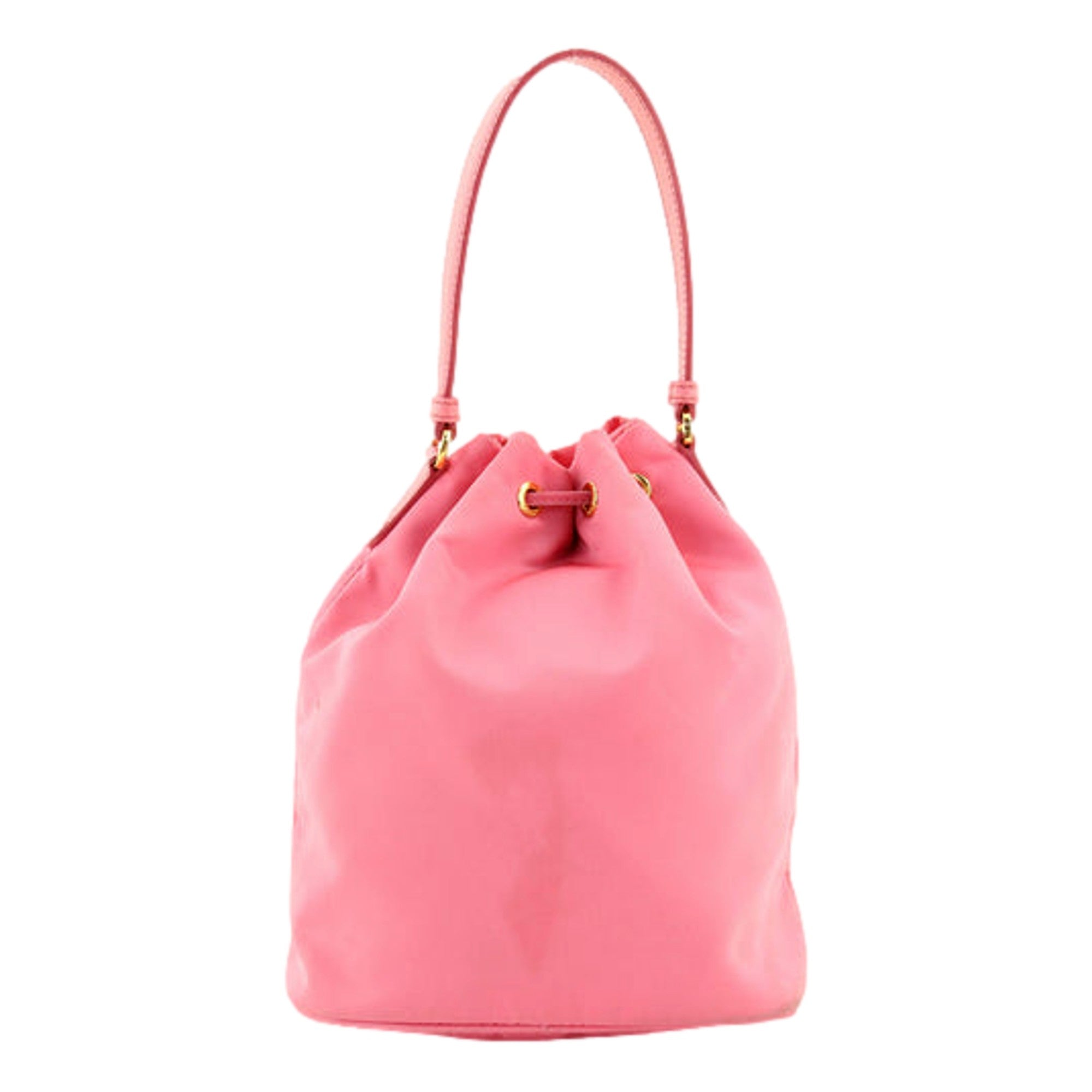 Prada Pink Bucket Bag: Stylish Saffiano Crossbody for Any Occasion