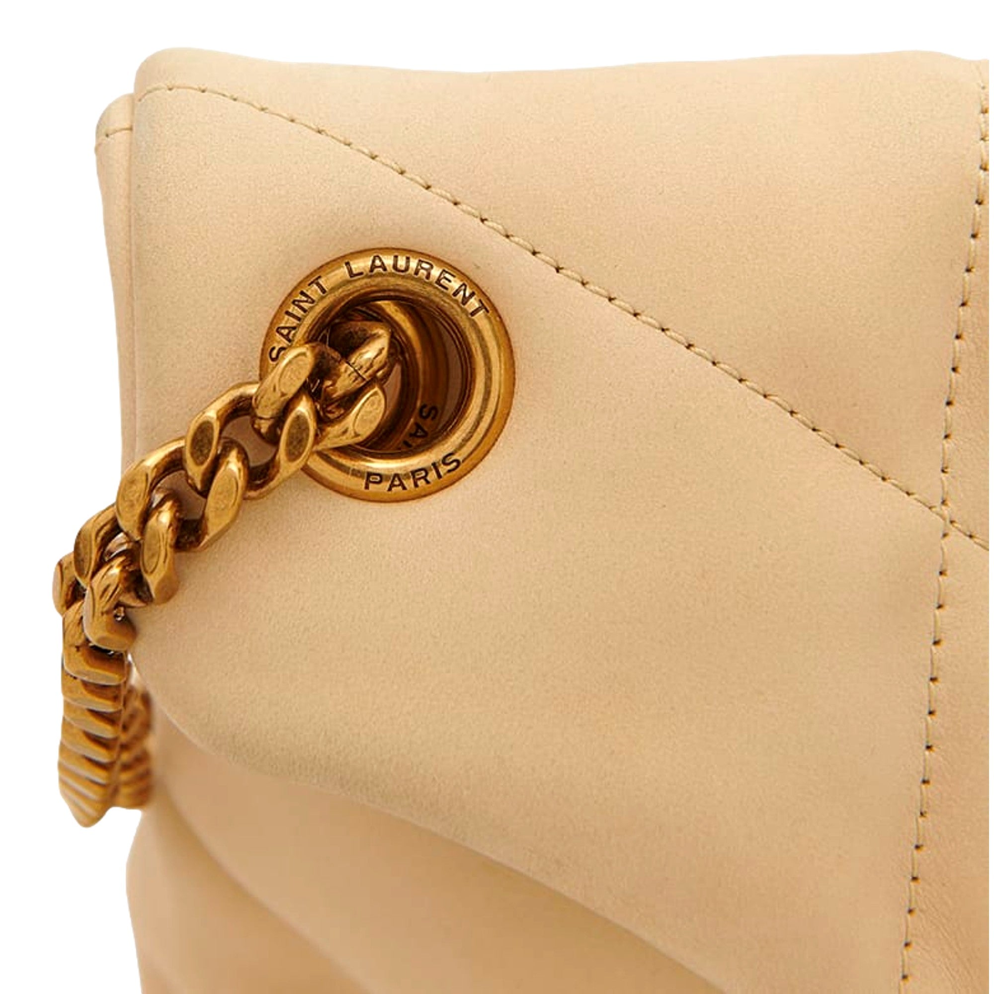 Saint Laurent Lou Puffer Handbag - Medium Shoulder Bag in Quilted