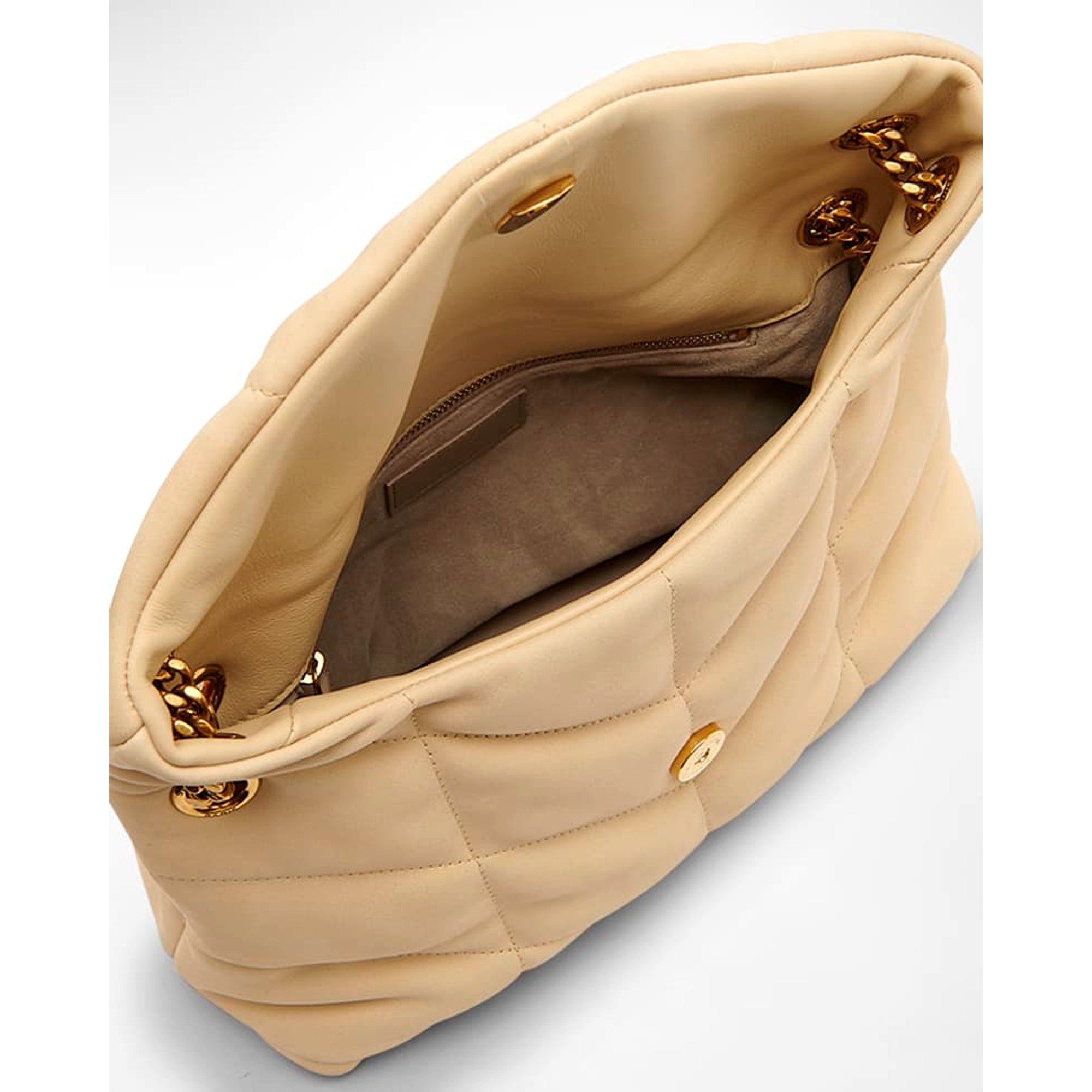 Saint Laurent Lou Puffer Handbag - Medium Shoulder Bag in Quilted