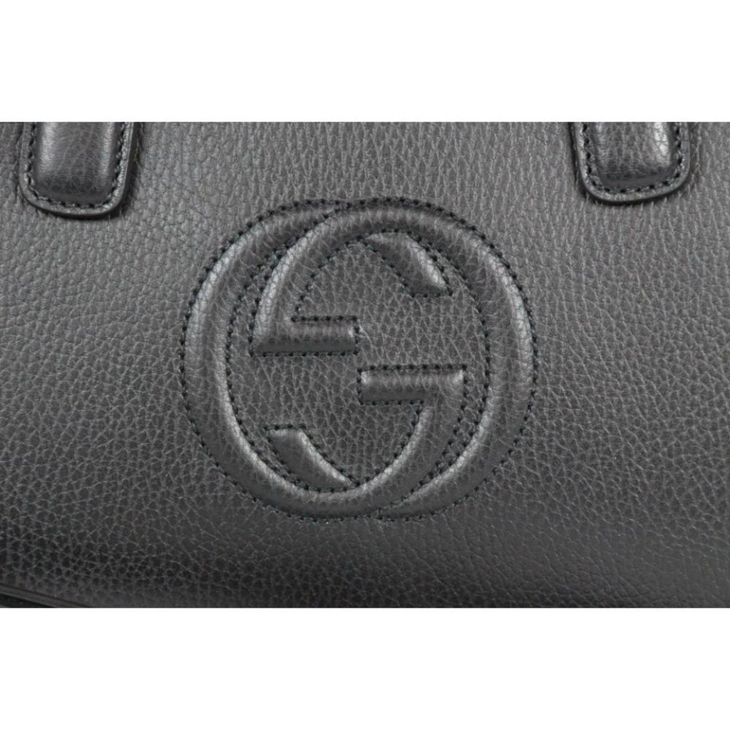 Gucci Soho Black Leather Tote - Iconic Style with Versatile Design