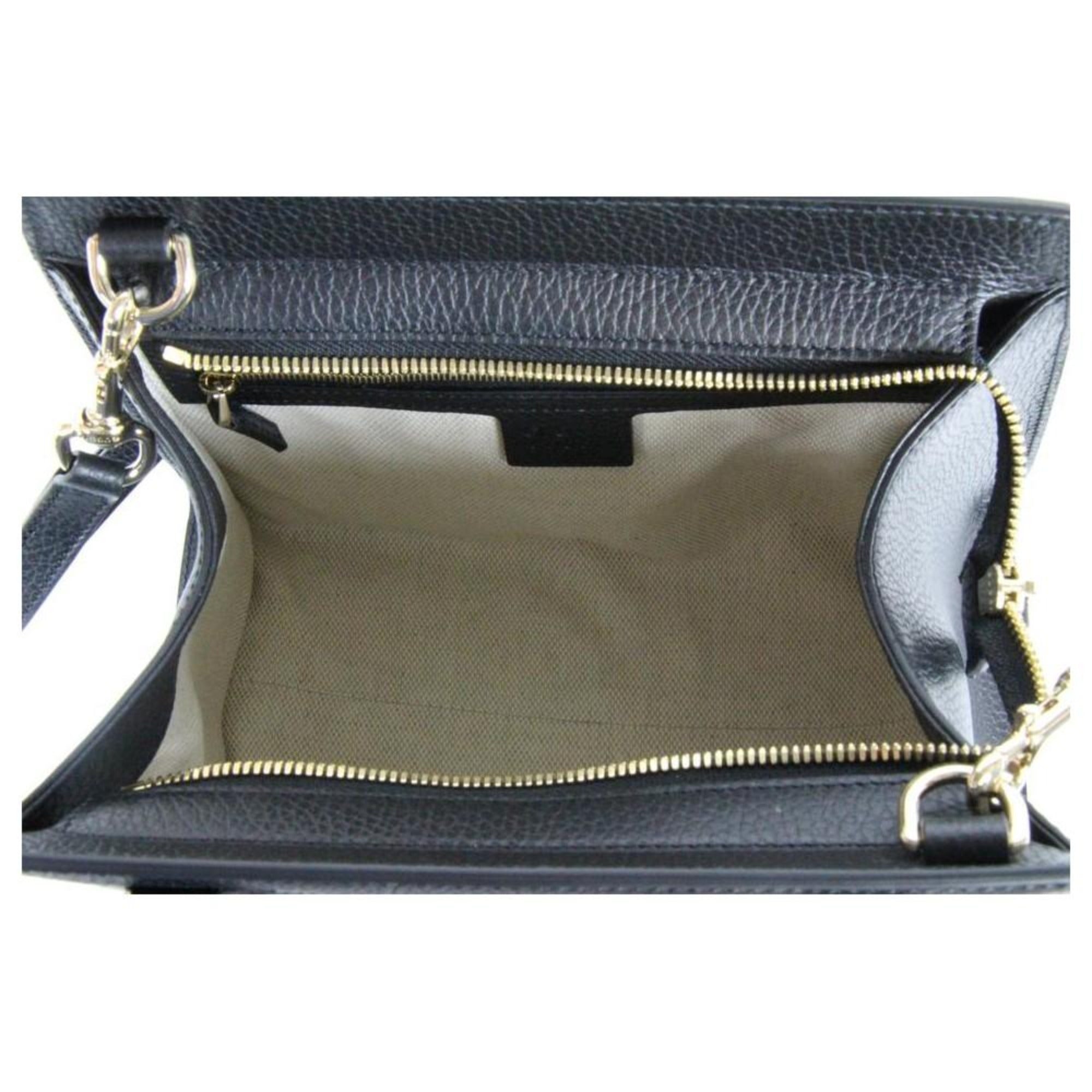 Gucci Soho Black Leather Tote - Iconic Style with Versatile Design