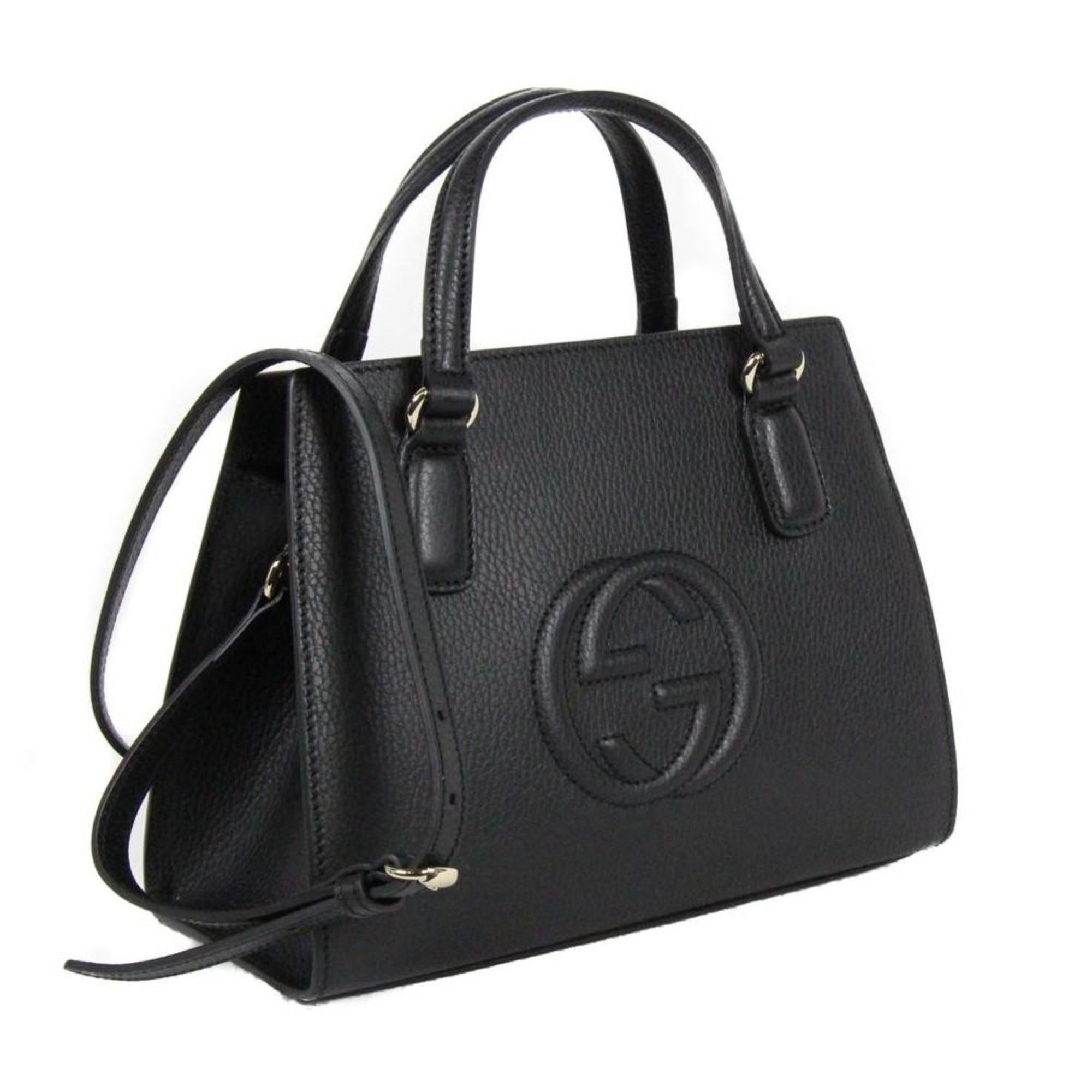 Gucci Soho Black Leather Tote - Iconic Style with Versatile Design