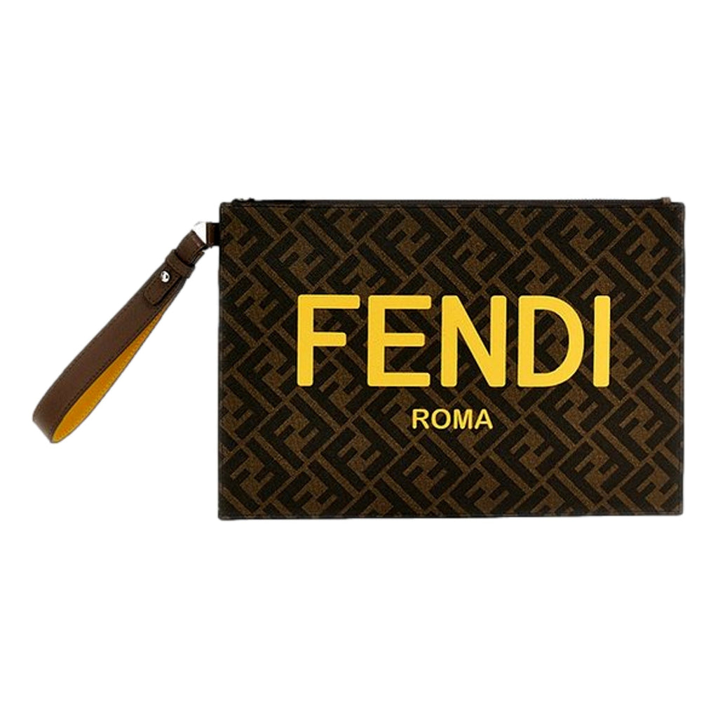 Fendi Zucca Print Wristlet: Stylish, Spacious & Iconic Accessory