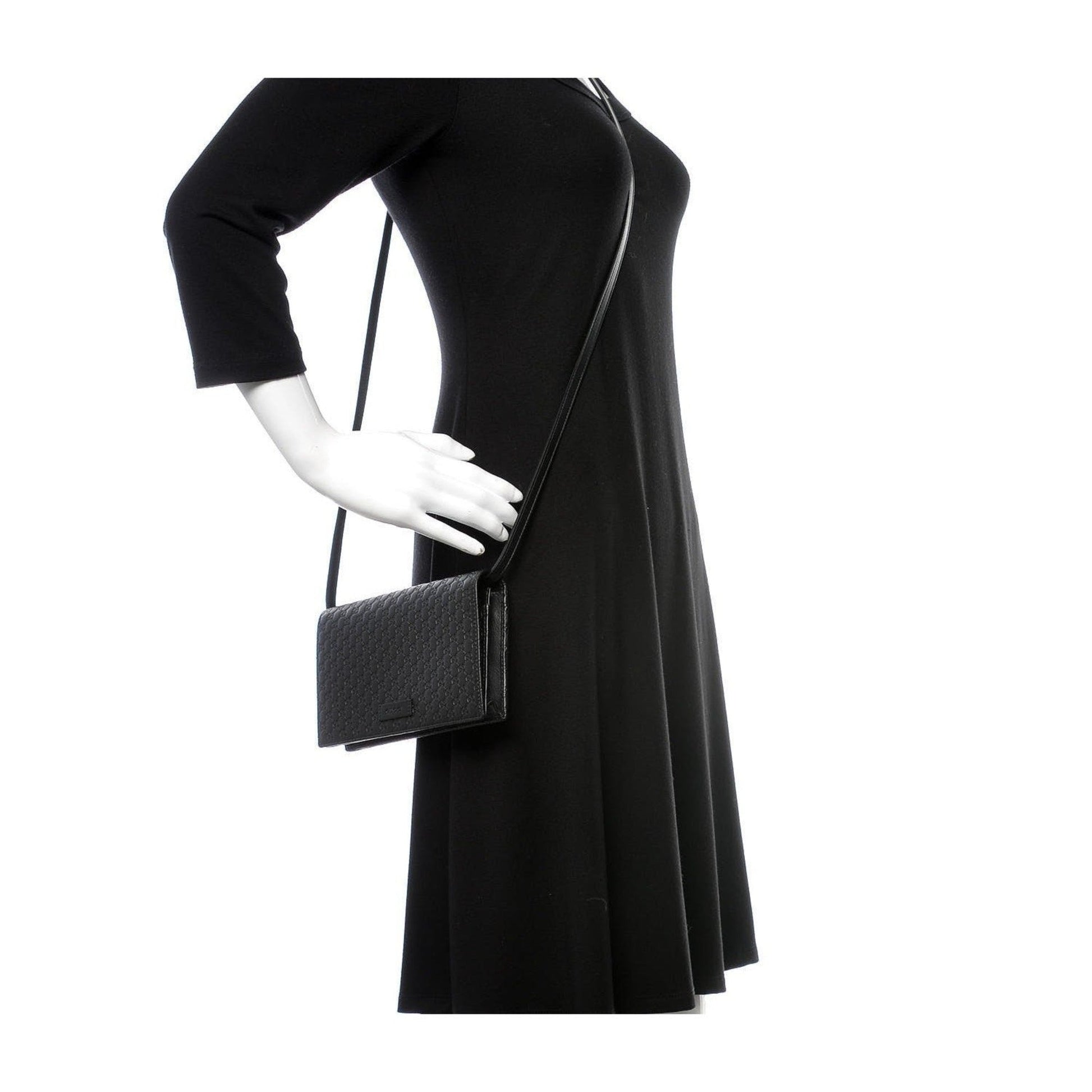 Gucci Microguccissima GG Wallet: Versatile Luxury in Black Leather