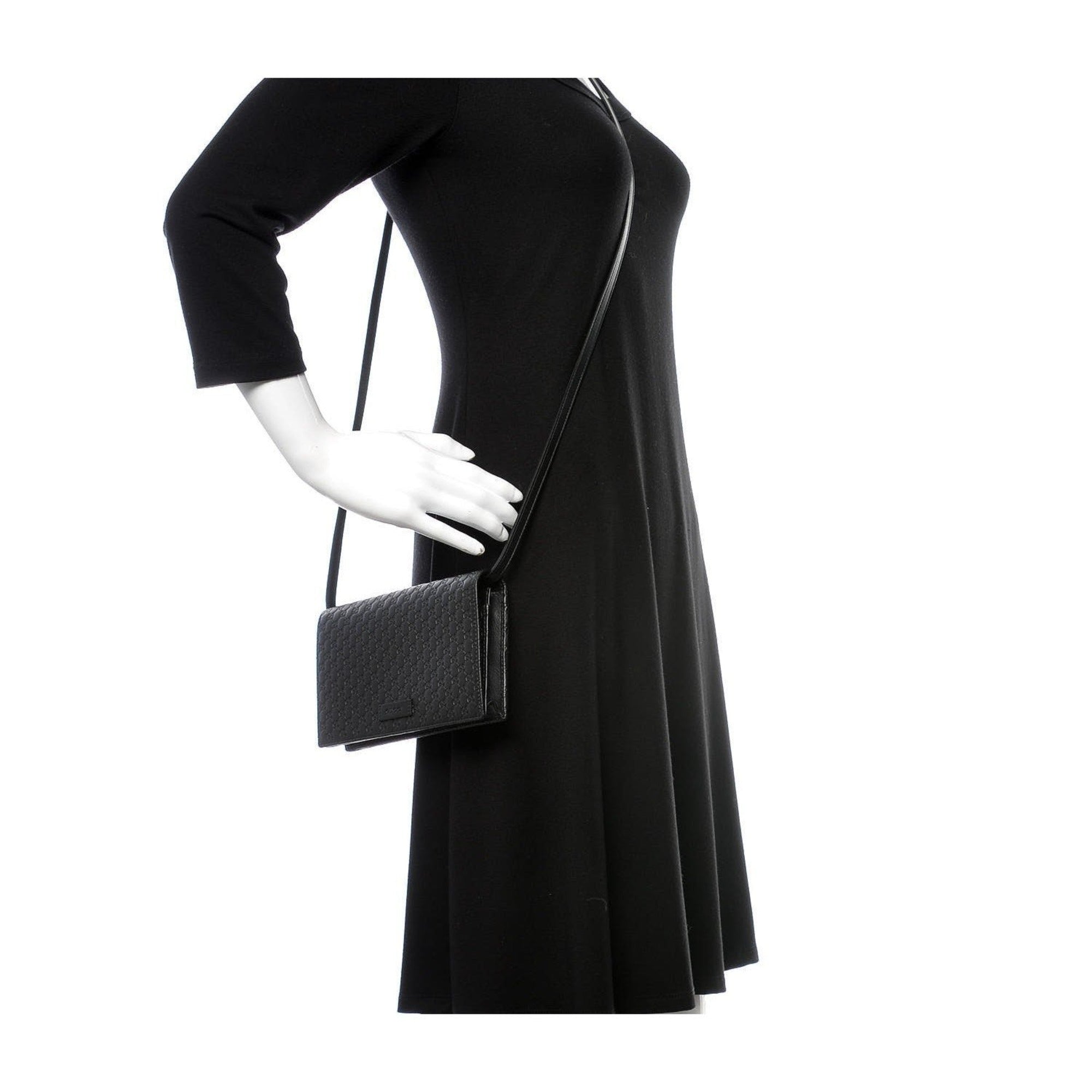 Gucci Microguccissima GG Wallet: Versatile Luxury in Black Leather
