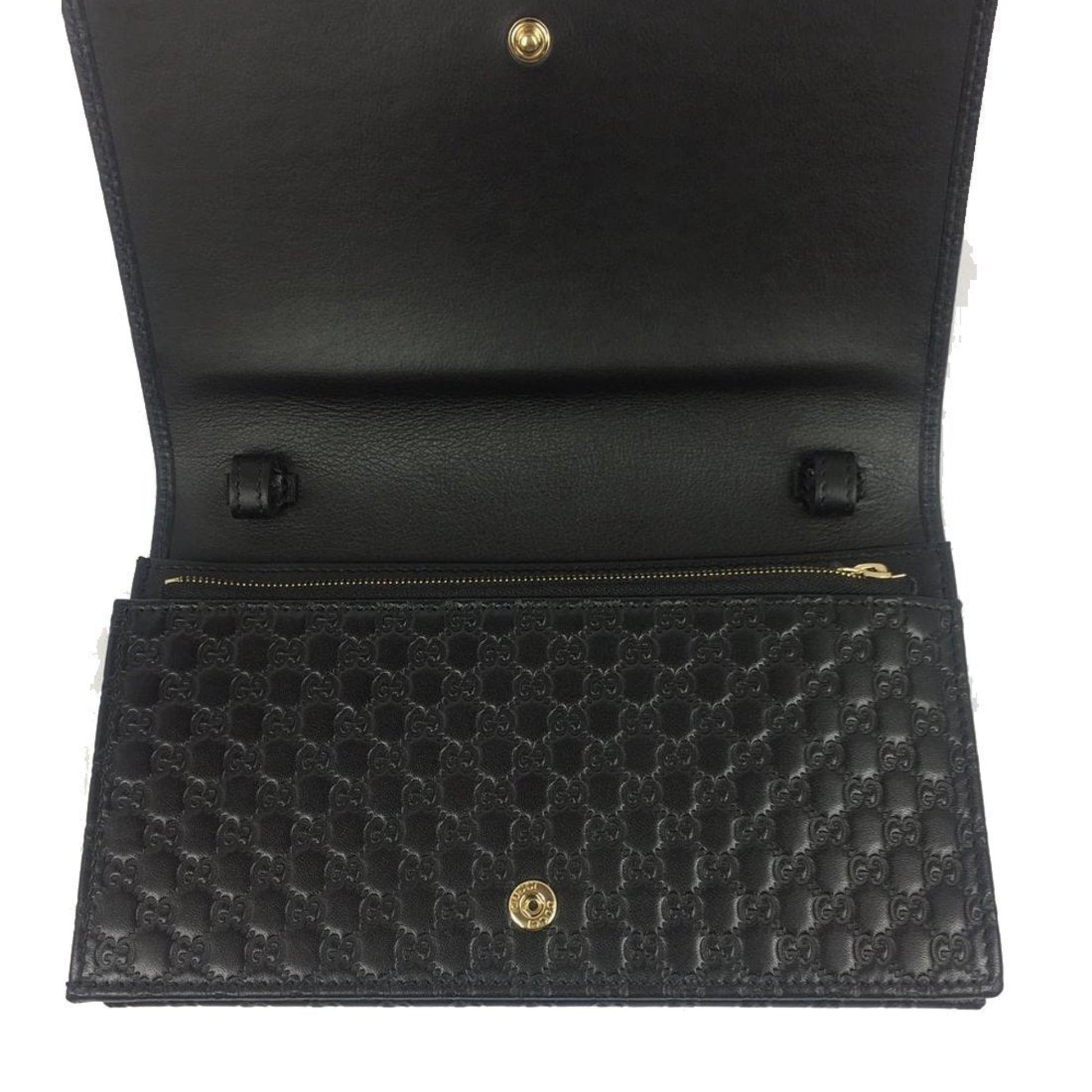 Gucci Microguccissima GG Wallet: Versatile Luxury in Black Leather