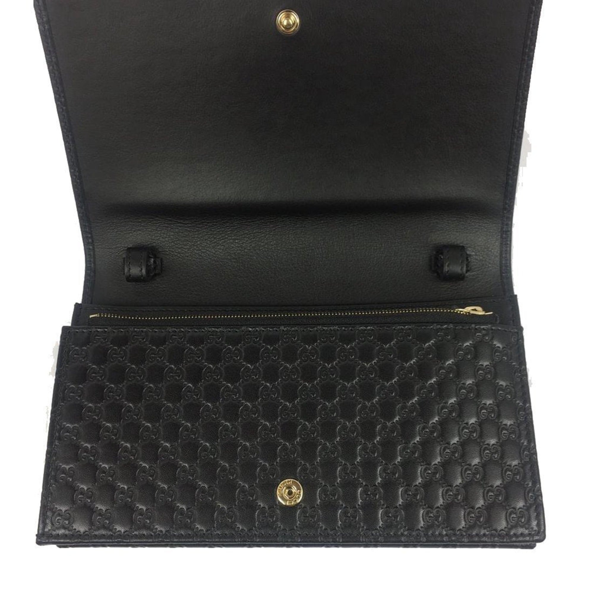 Gucci Microguccissima GG Wallet: Versatile Luxury in Black Leather