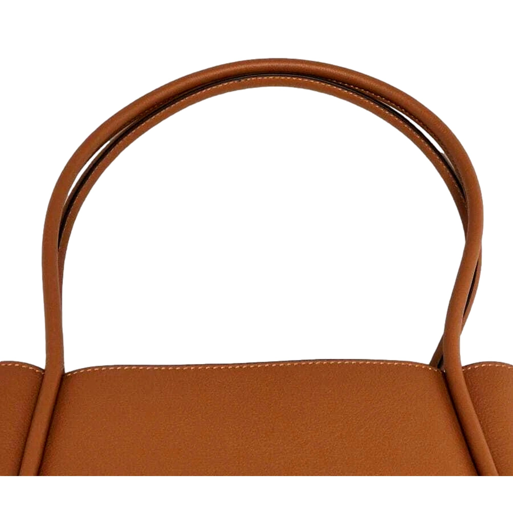 Prada Caramel Brown Leather Tote - Chic Italian Luxury Handbag