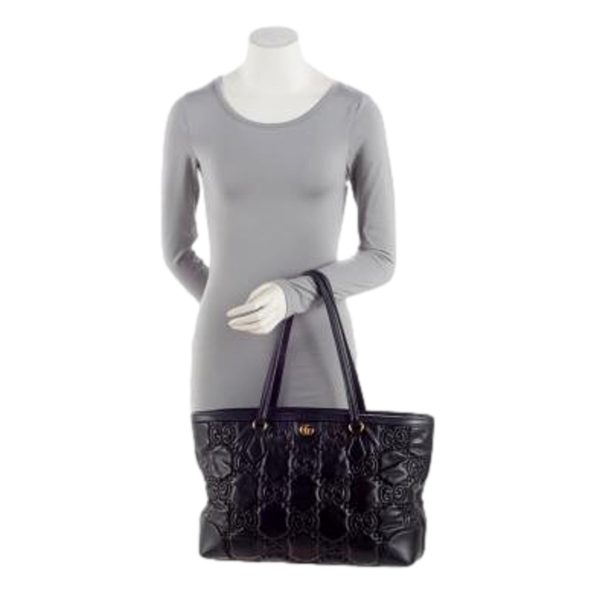 Gucci Black Tote: Elegant Women's Tote Bag with Iconic Style