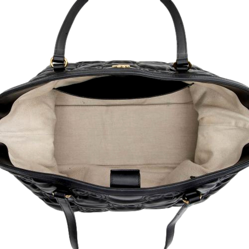 Gucci Black Tote: Elegant Women's Tote Bag with Iconic Style