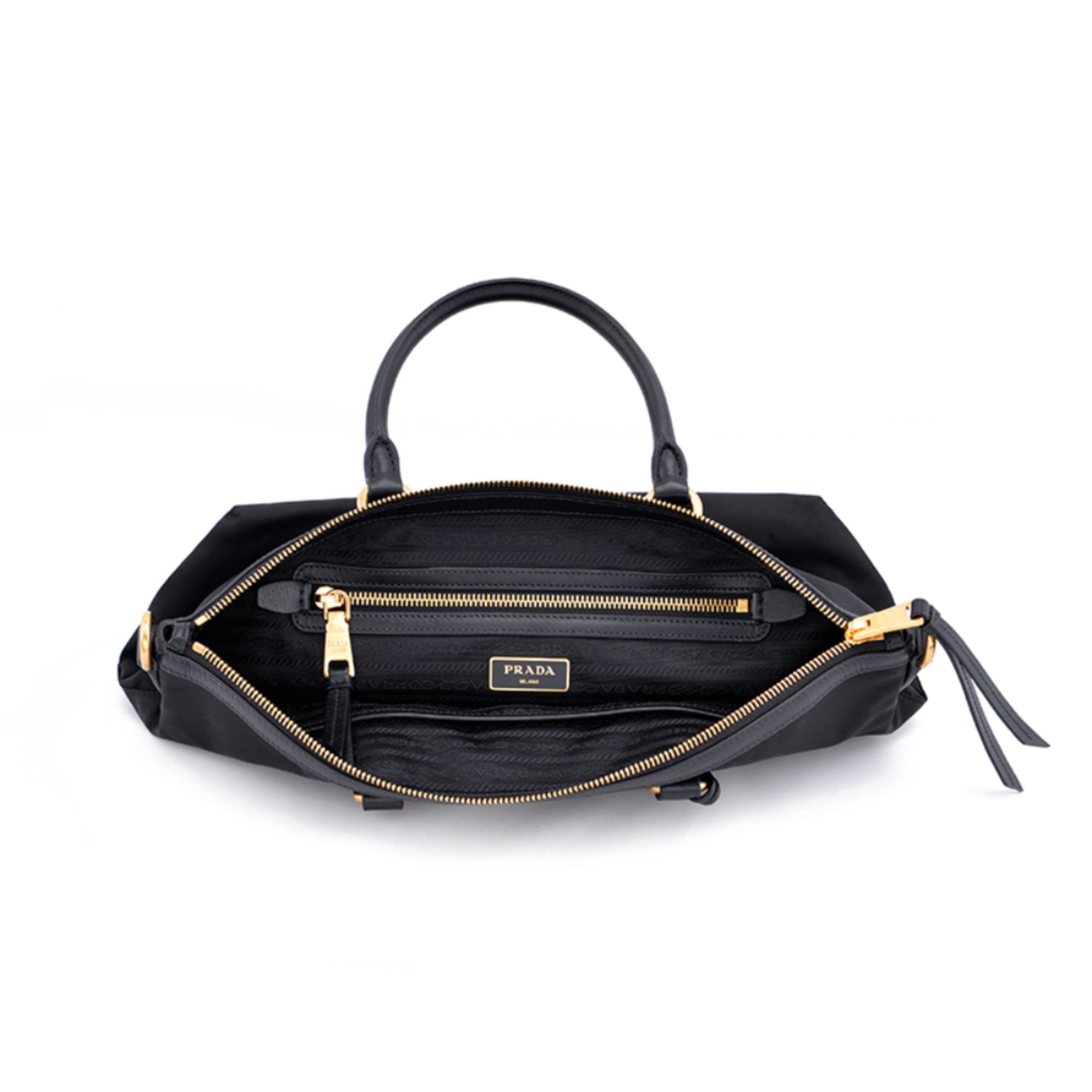 Prada Black Nylon Crossbody Tote - Versatile Everyday Luxury Bag