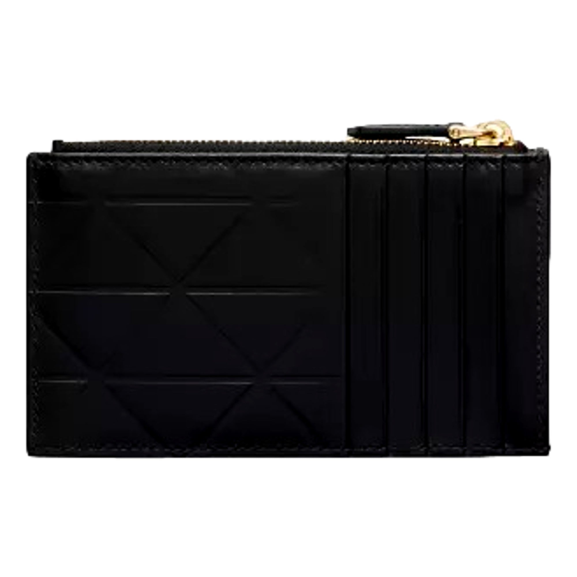 Prada Black Calfskin Leather Card Case Wallet - Luxury & Practical