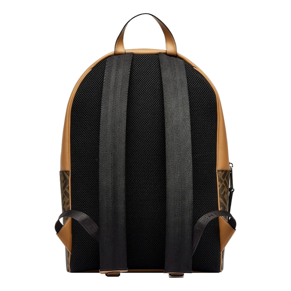 Shop Fendi Diagonal FF Logo Brown Mens Backpack - Stylish & Functional