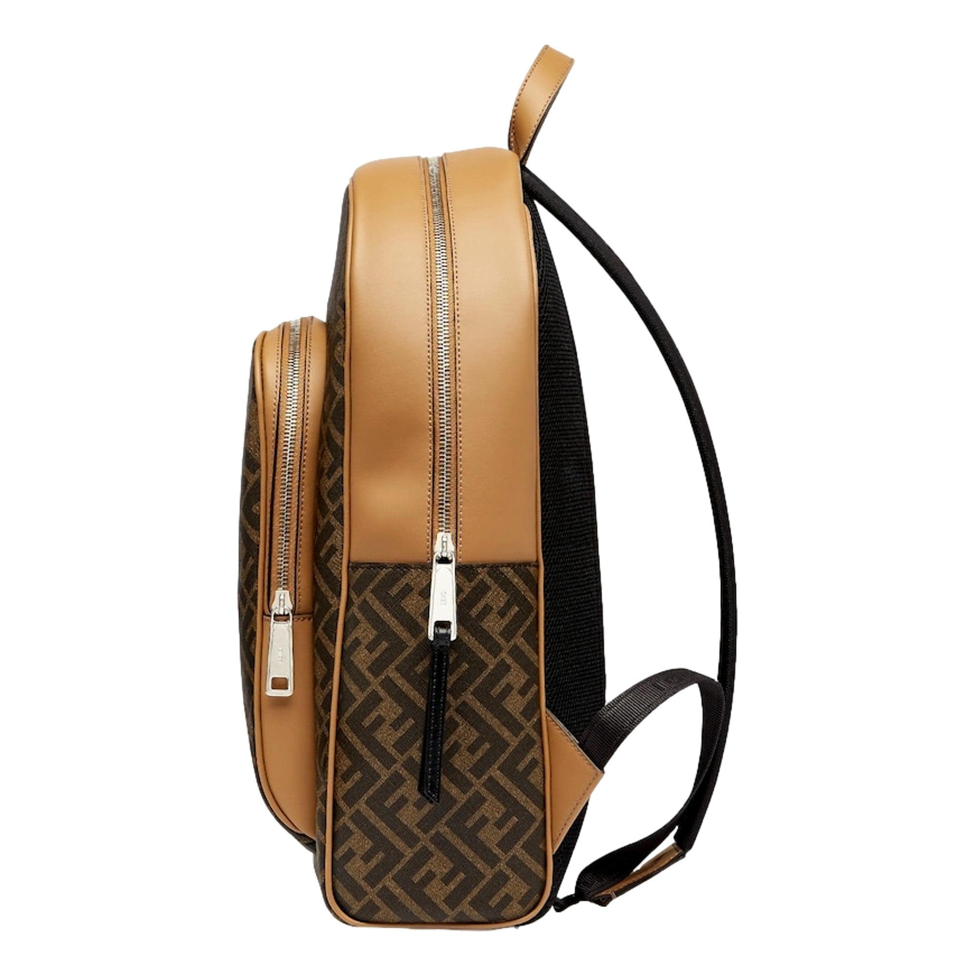 Shop Fendi Diagonal FF Logo Brown Mens Backpack - Stylish & Functional
