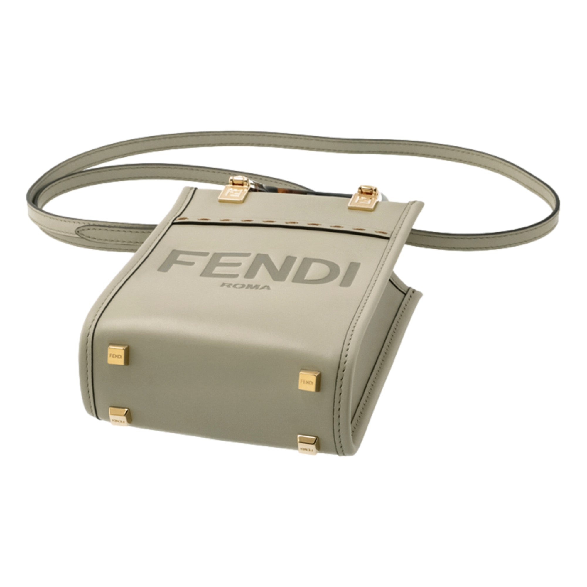 Fendi Sunshine Shopper - Stylish Green Tea Crossbody Handbag