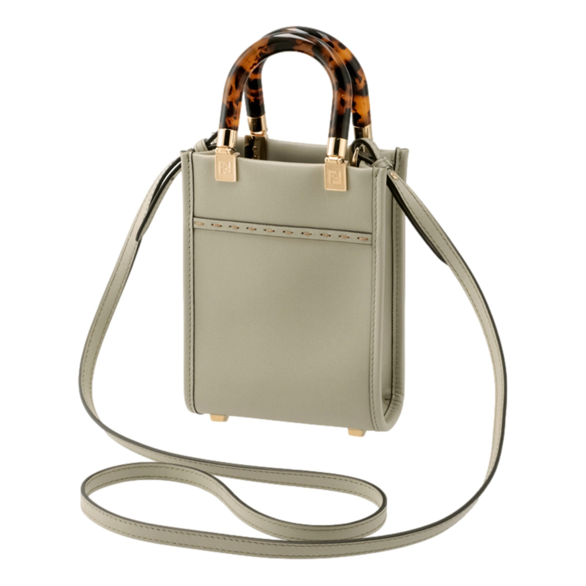 Fendi Sunshine Shopper - Stylish Green Tea Crossbody Handbag