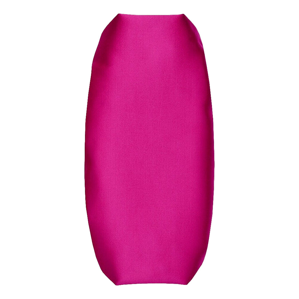 Gucci Fuchsia Satin Clutch with Crystal Bow - Elegant Evening Bag