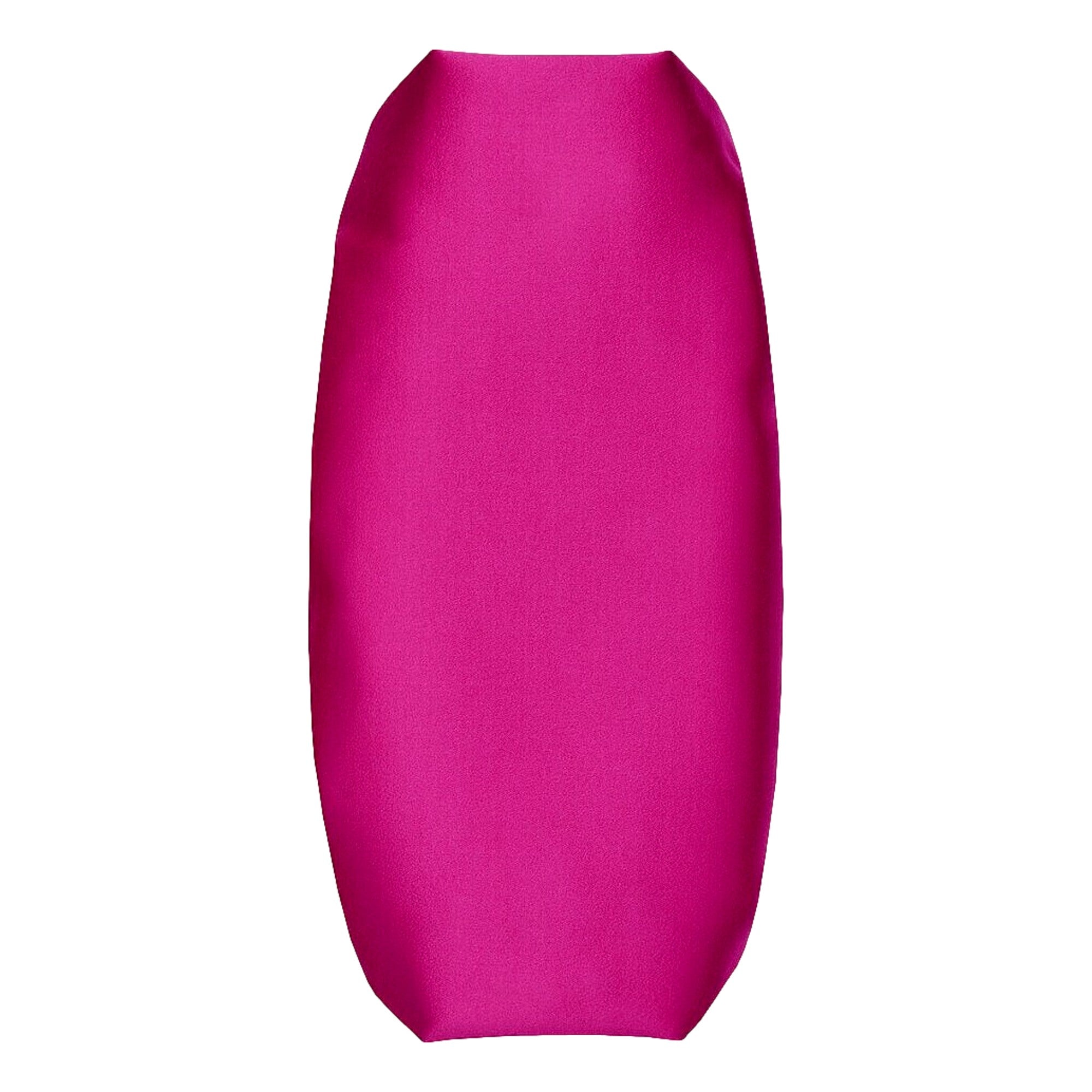 Gucci Fuchsia Satin Clutch with Crystal Bow - Elegant Evening Bag