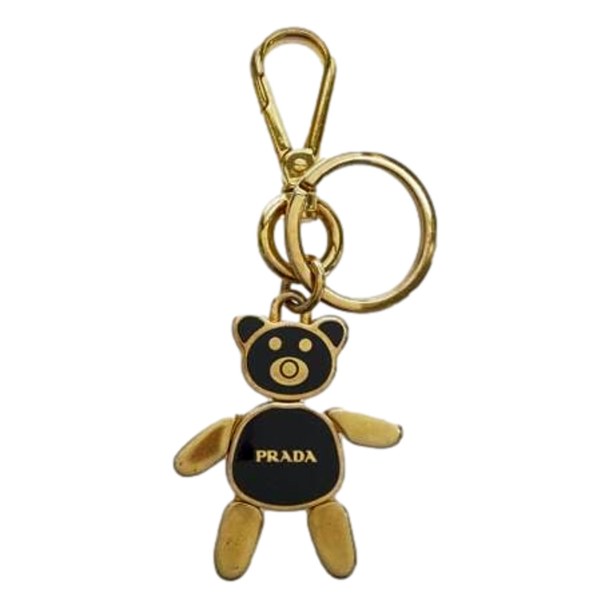 Prada Teddy Bear Charm Keychain - Elevate Your Handbag Style