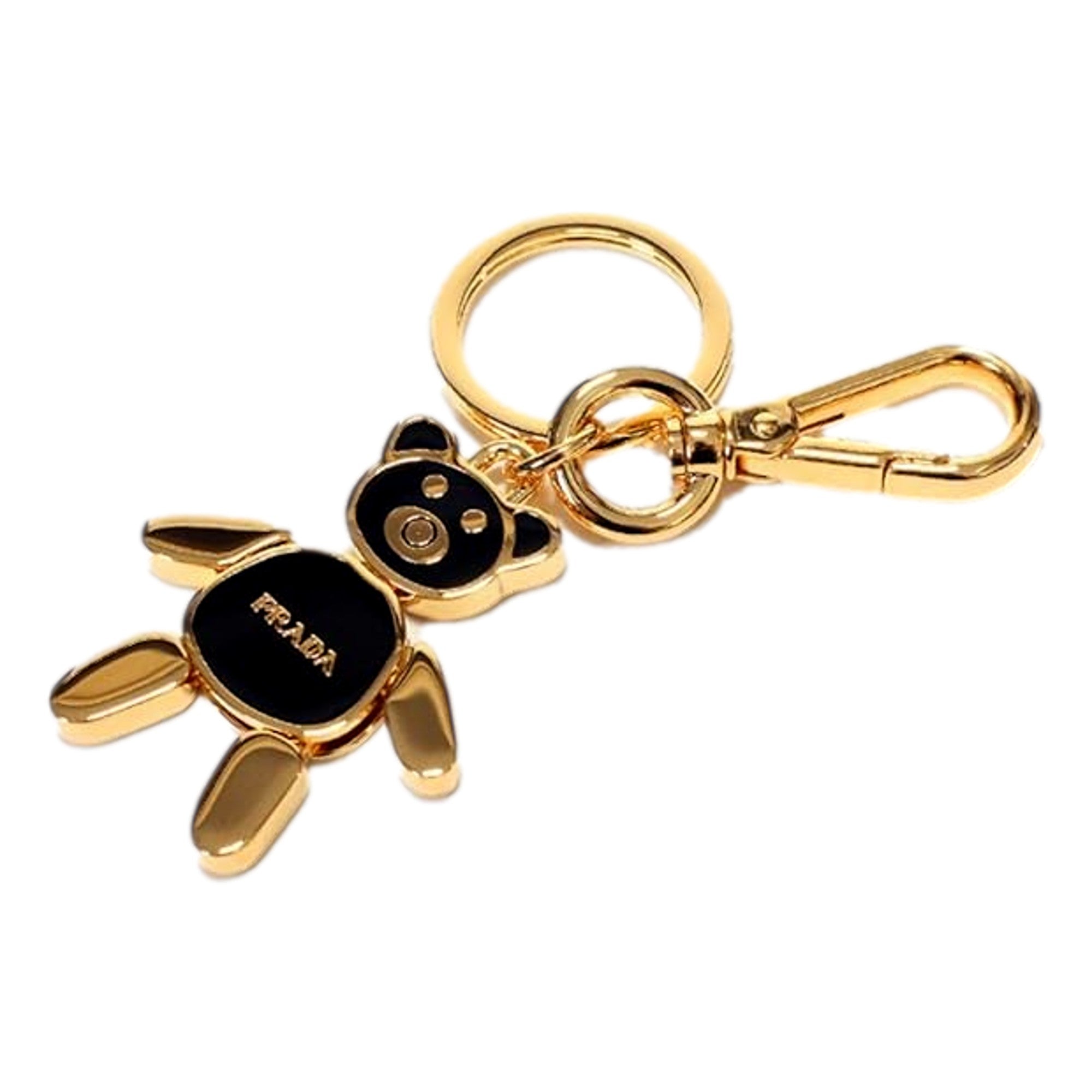 Prada Teddy Bear Charm Keychain - Elevate Your Handbag Style