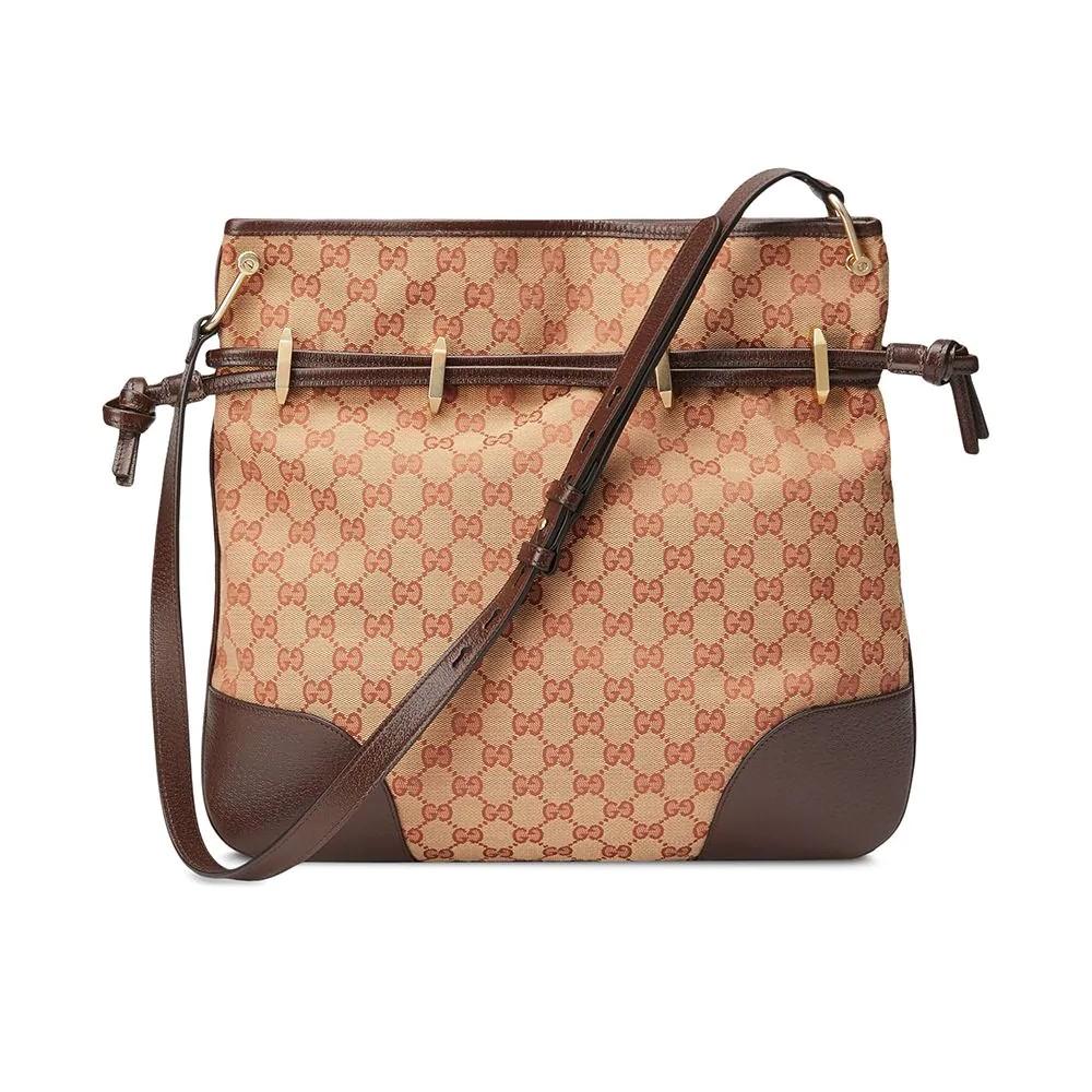 Gucci 1955 Beige Canvas Crossbody Bag - Timeless Elegance & Function
