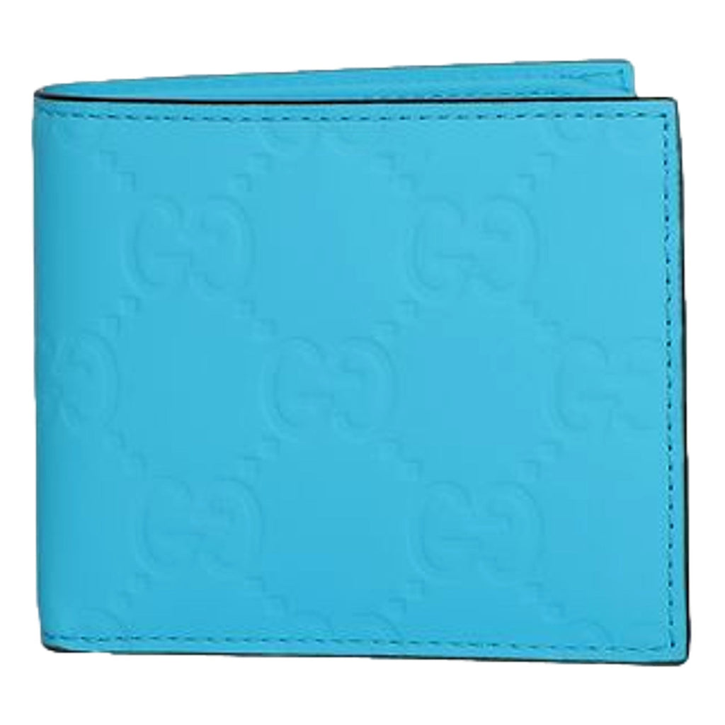 Gucci GG Neon Blue Bifold Wallet: Luxury Meets Modern Design