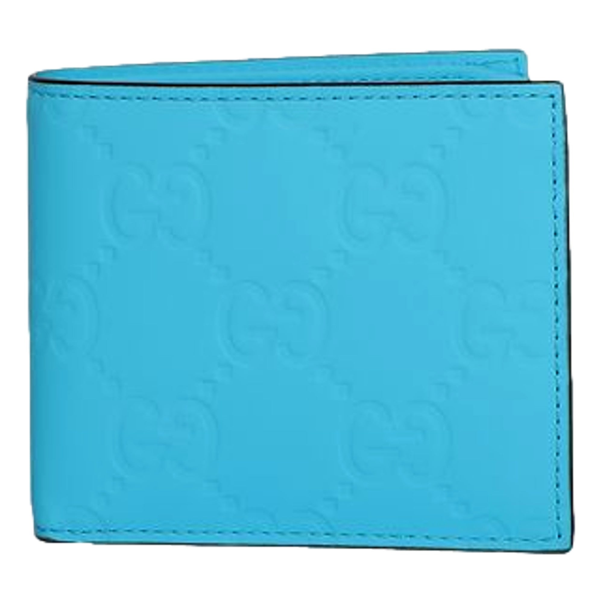 Gucci GG Neon Blue Bifold Wallet: Luxury Meets Modern Design