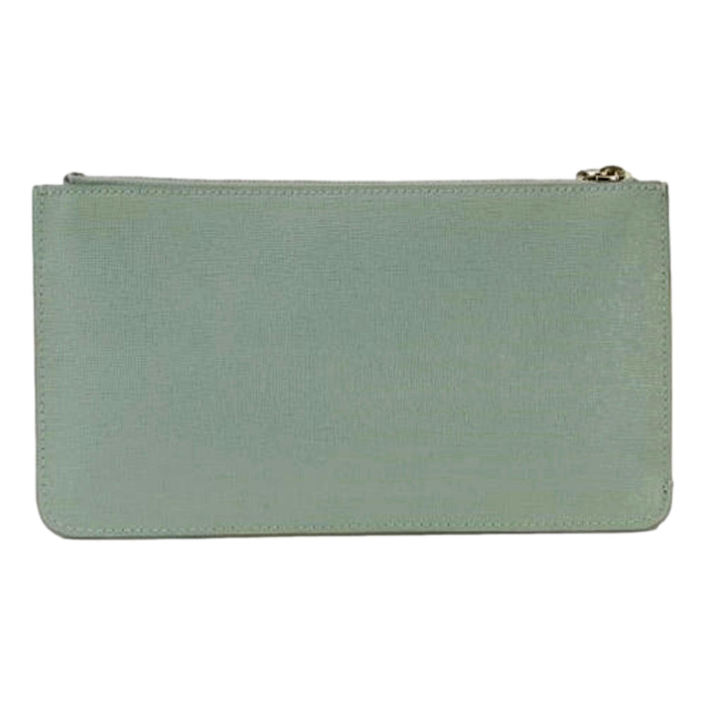 Fendi Monster Clutch: Vibrant Purple Blue Leather Pouch -  This charming Fendi Monster Pouch is an ideal companion for an enjoyable evening. Use it solo, as a wallet, or a cosmetic bag to introduce a vibrant splash of color and sophistication to your ensemble. Model: 8M0341Purple and Blue Leather Silver-tone hardwareZip top closureBlue canvas interior lining Measurements: 7.5" x 0.2"x 4.5" (LWH)Includes authenticity cards and Fendi dust bag Made in Italy Shop Bags 