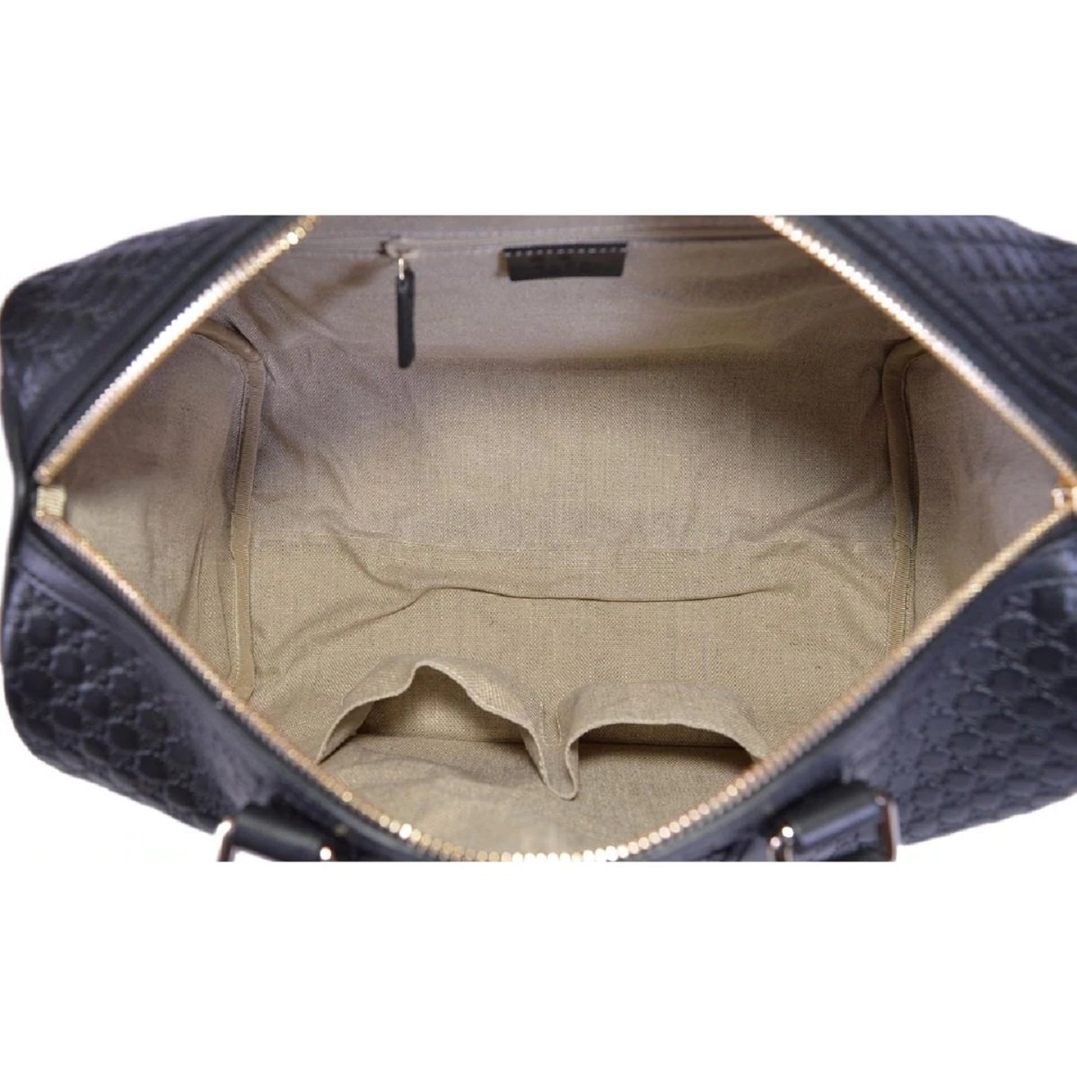 Gucci Black Leather Boston Bag - Iconic GG Design & Versatile Style